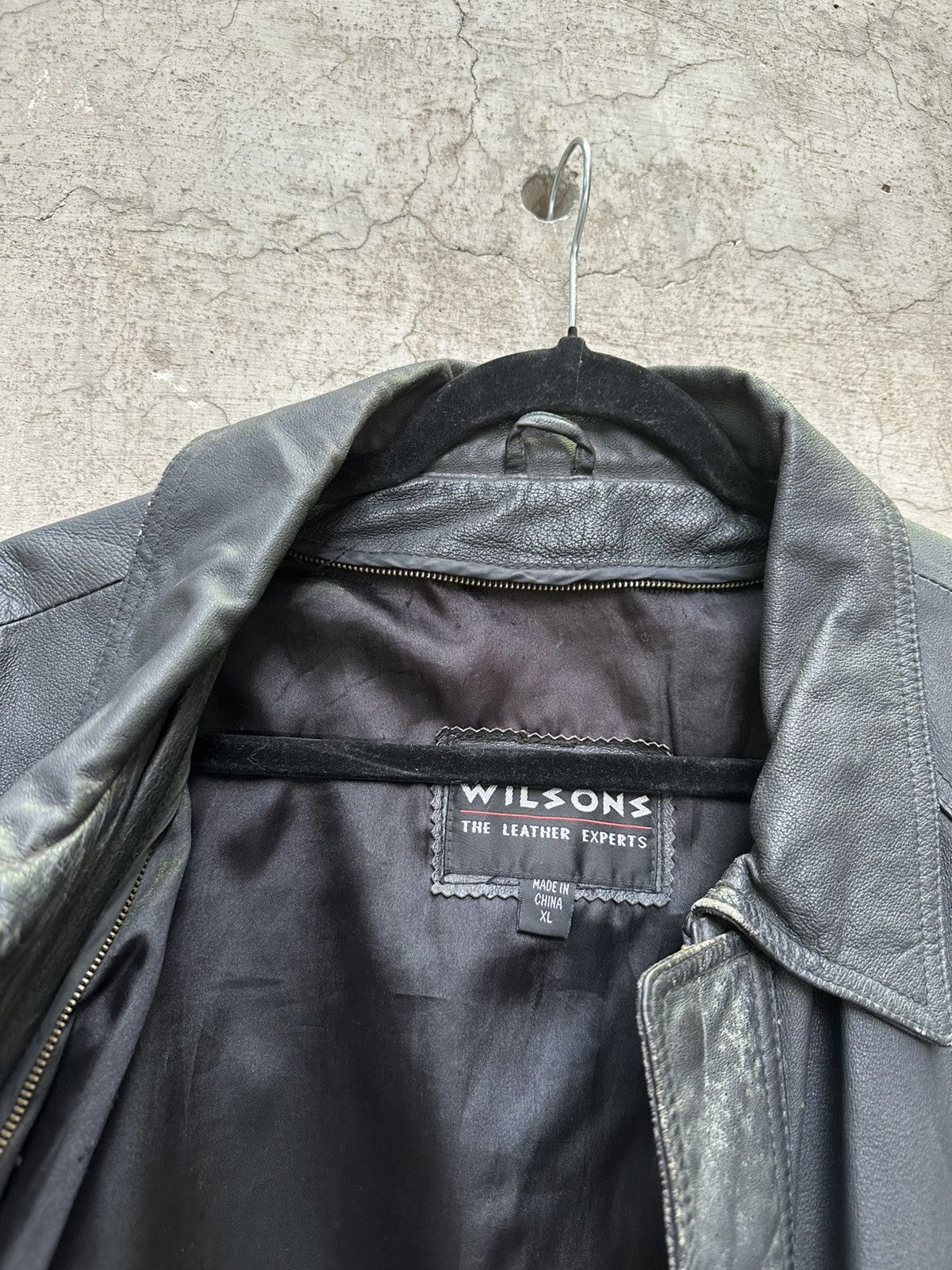 Vintage × Wilsons Leather Vintage Wilsons Leather Coat Size US XL / EU 56 / 4 - 4 Thumbnail