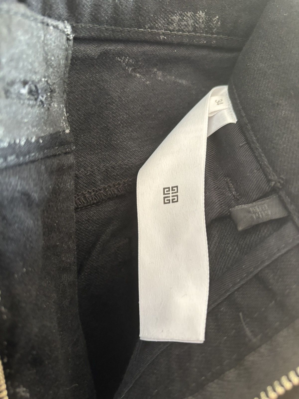 Givenchy GIVENCHY CRACKED SLIM FIT 5 POCKET TROUSERS Size US 34 / EU 50 - 4 Thumbnail