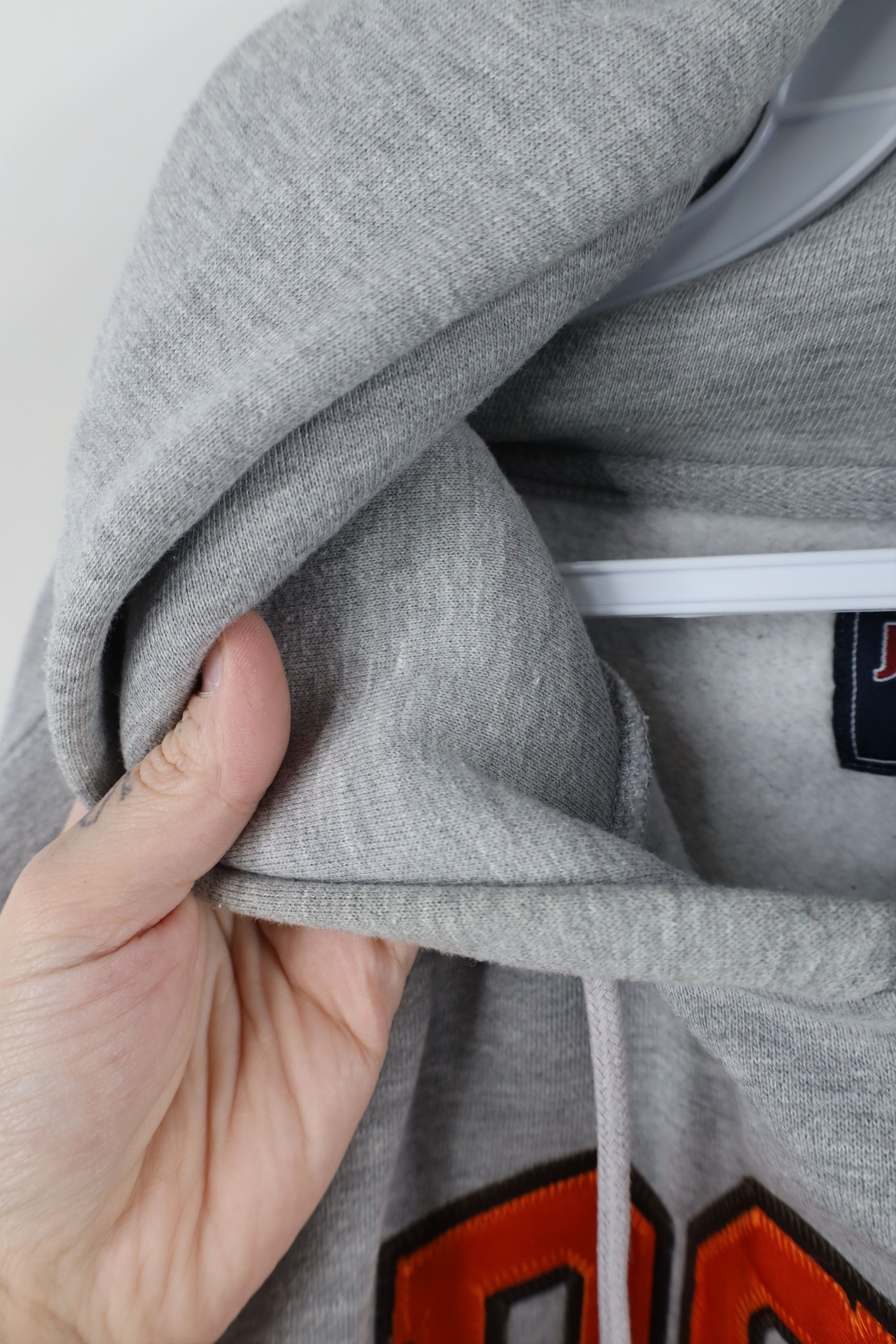 Vintage Vintage 90s Green State University Hoodie Sweatshirt Gray Size US L / EU 52-54 / 3 - 11 Thumbnail