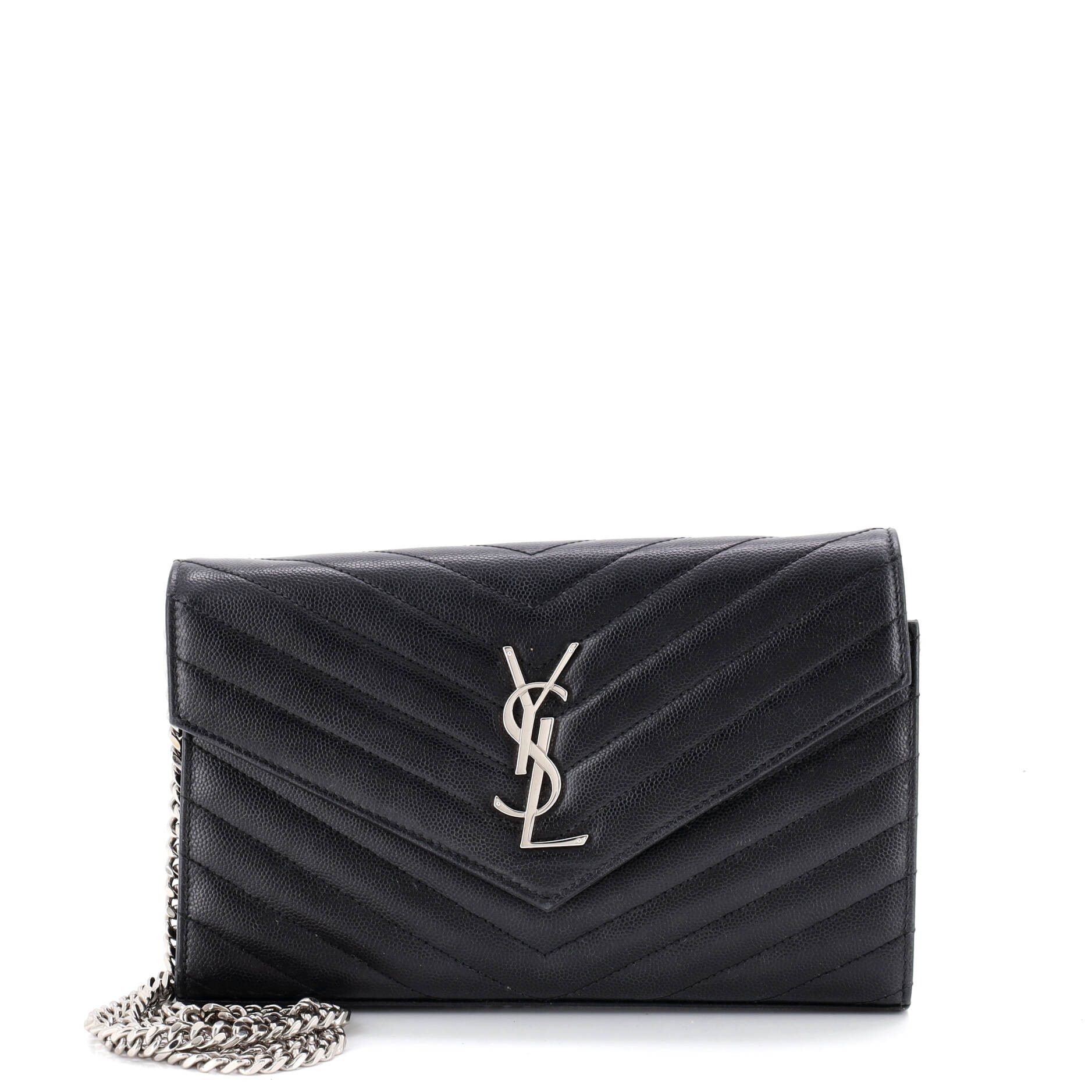 Saint Laurent Paris Classic Monogram Wallet on Chain Size ONE SIZE - 1 Thumbnail