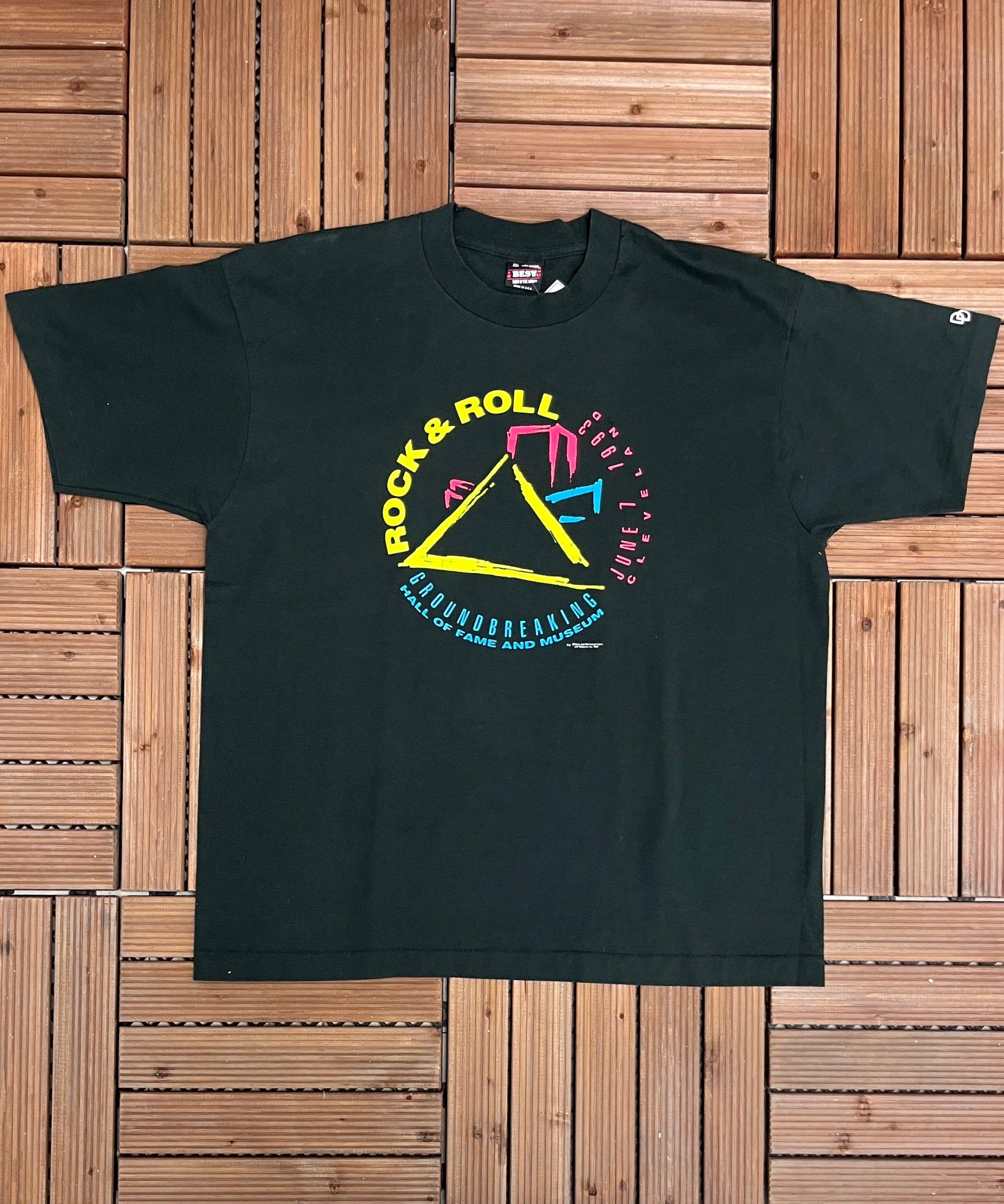 Vintage Rock And Roll Hall Of Fame Museum Vintage Black Tee Size US XL / EU 56 / 4 - 1 Thumbnail