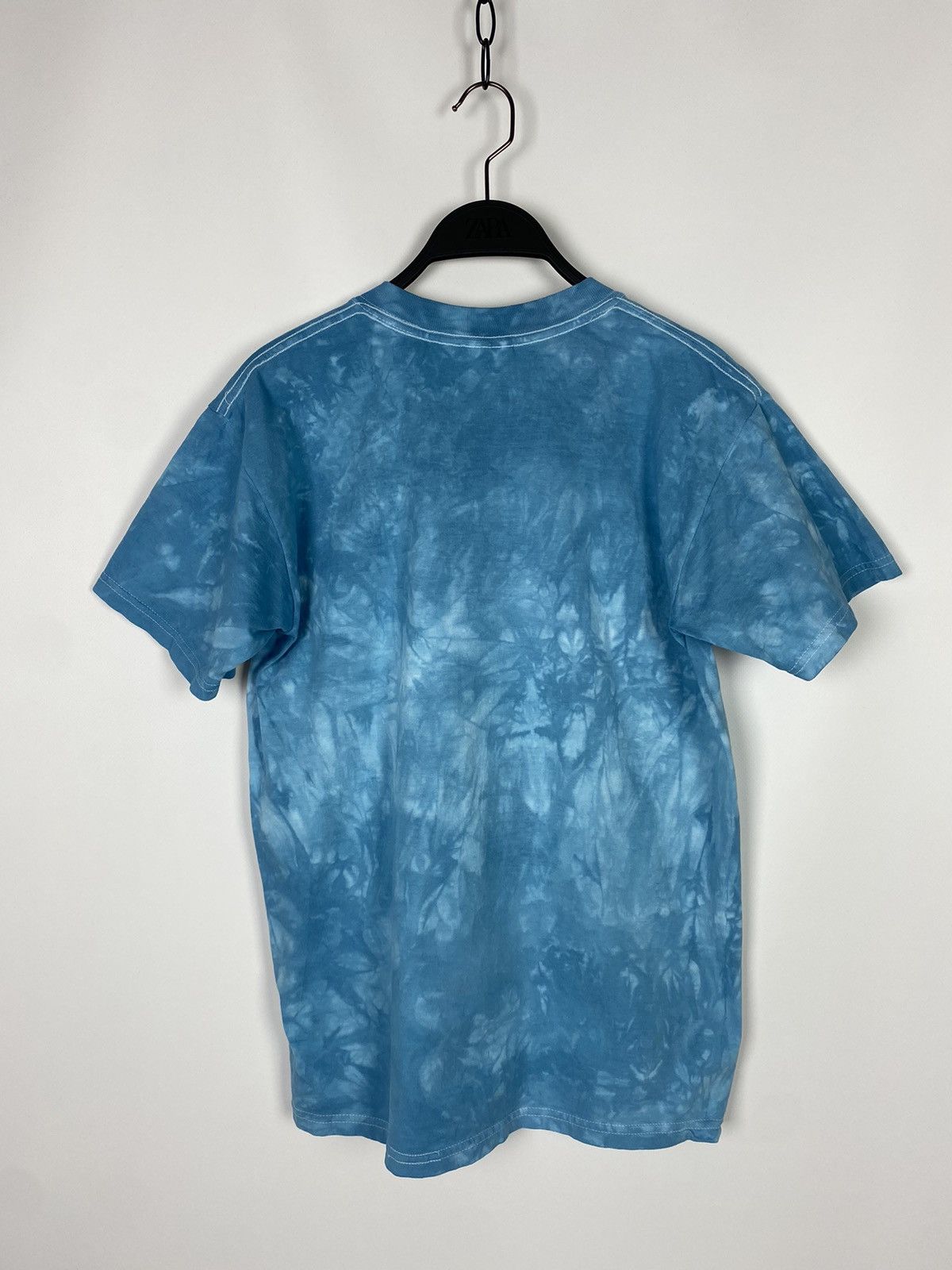 Vintage 1990’s Vintage Gildan Indigo Blue Tie Dye Blank Te Size US S / EU 44-46 / 1 - 4 Thumbnail