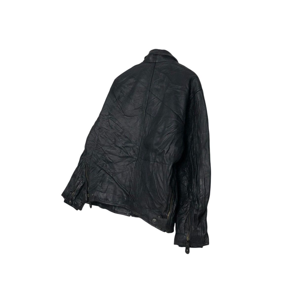 Edwin 🔥VINTAGE MOTORCYCLE RIDER LEATHER JACKET EDWIN COMPANY Size US L / EU 52-54 / 3 - 12 Thumbnail