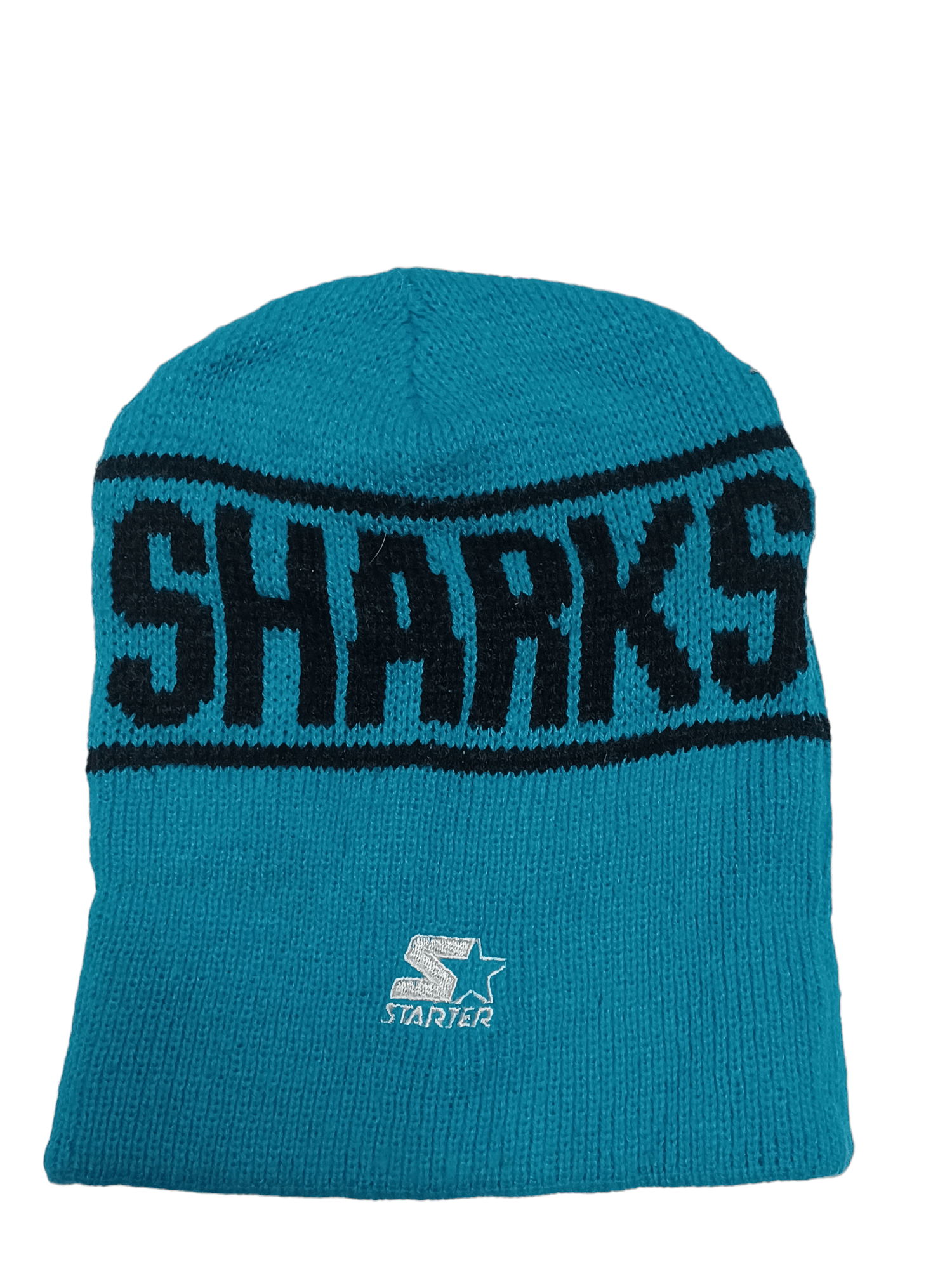 Starter SAN JOSE SHARKS VINTAGE 90S STARTER HAT HOCKEY BEANIE Size ONE SIZE - 2 Thumbnail