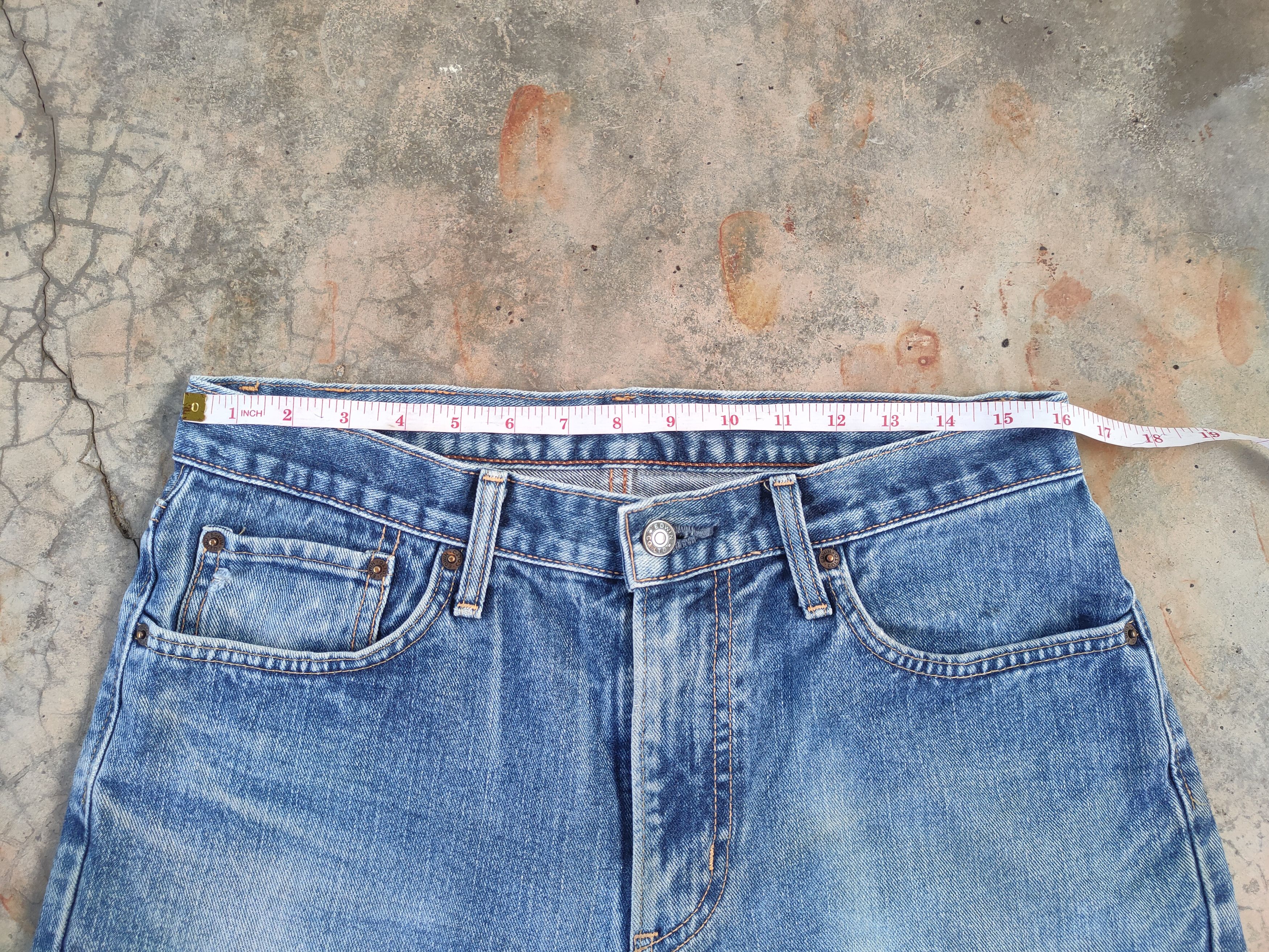 Edwin W32 VINTAGE EDWIN 403 FADED DISTRESSED JEAN PANTS Size US 32 / EU 48 - 5 Thumbnail