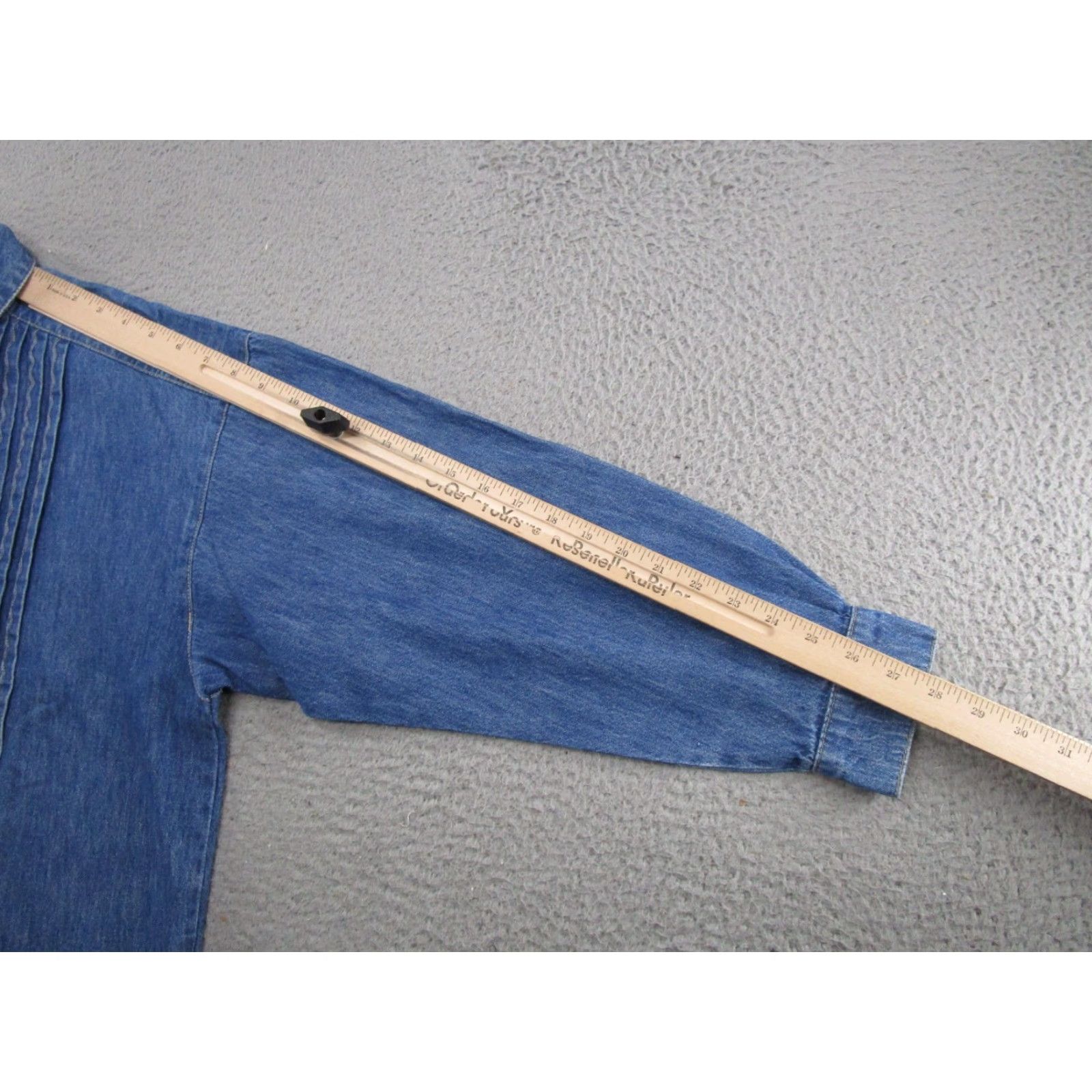 Denime VINTAGE Willowbend Denim Long Sleeve Shirt Women M USA Made Cotton 90s Embroidered Button-Up Casual Shirt Womens Size M / US 6-8 / IT 42-44 - 7 Thumbnail