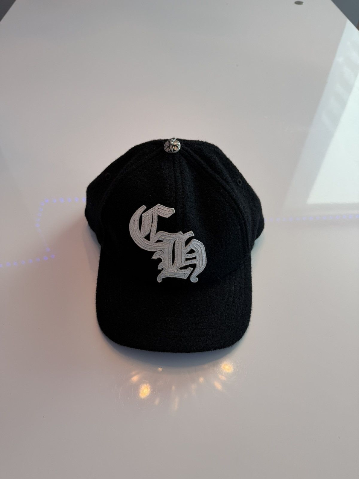 Chrome Hearts Chrome Hearts Black Wool CH Hat Size ONE SIZE - 1 Thumbnail