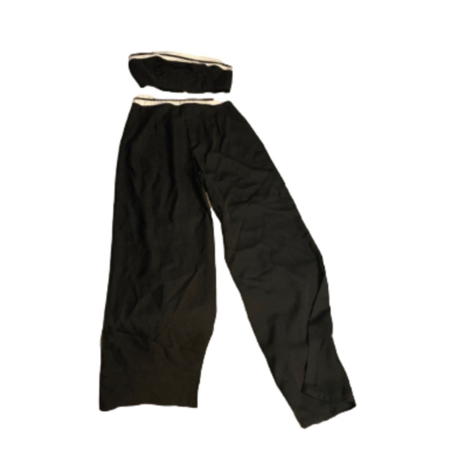 Shein Y2K Minimalist Black Two Piece Festival Streetwear Set SHEIN Size 23" - 2 Thumbnail
