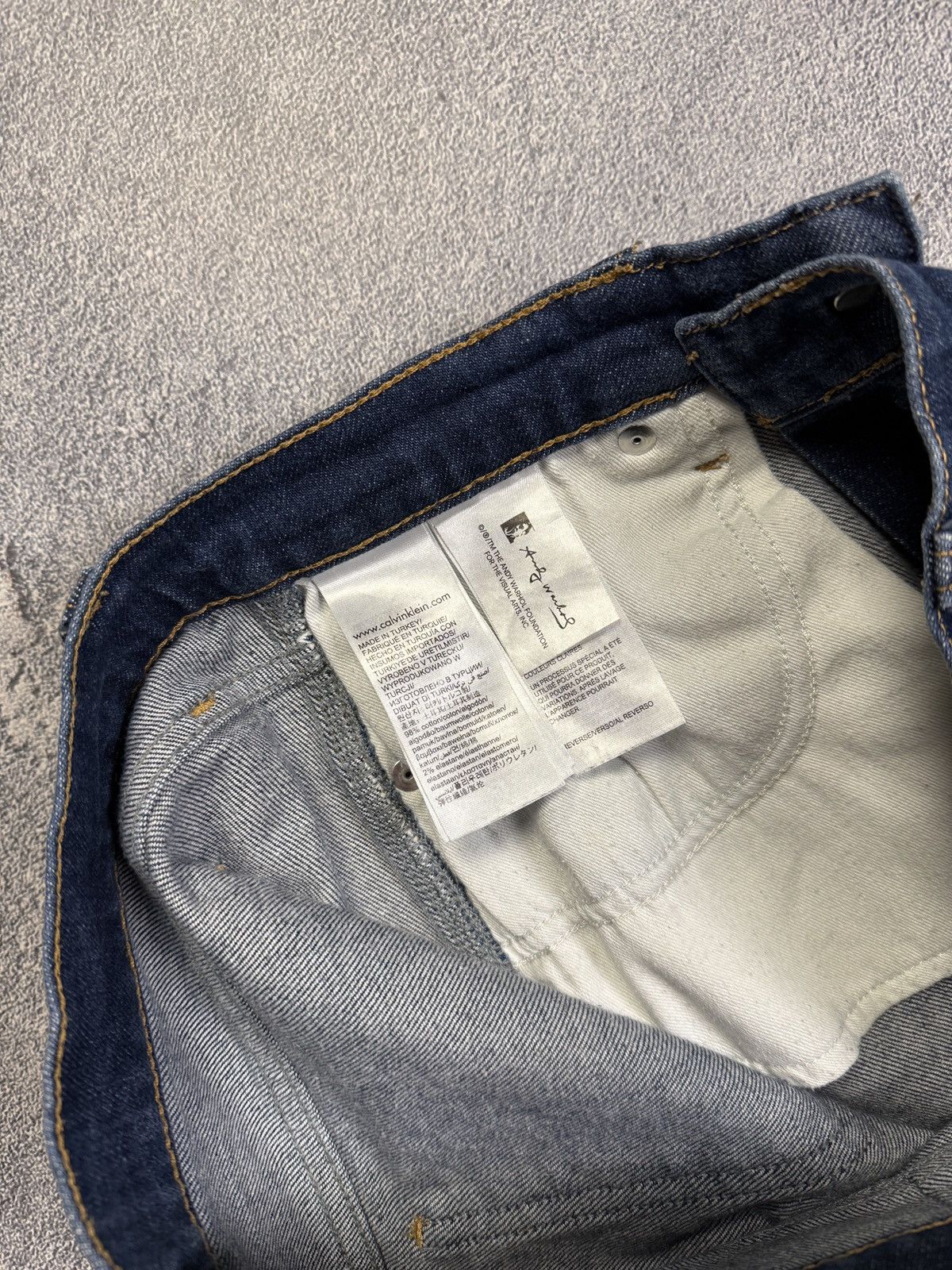 Andy Warhol Calvin Klein x Andy Warhol by Raf Simons Denim Jeans Size US 29 - 14 Thumbnail