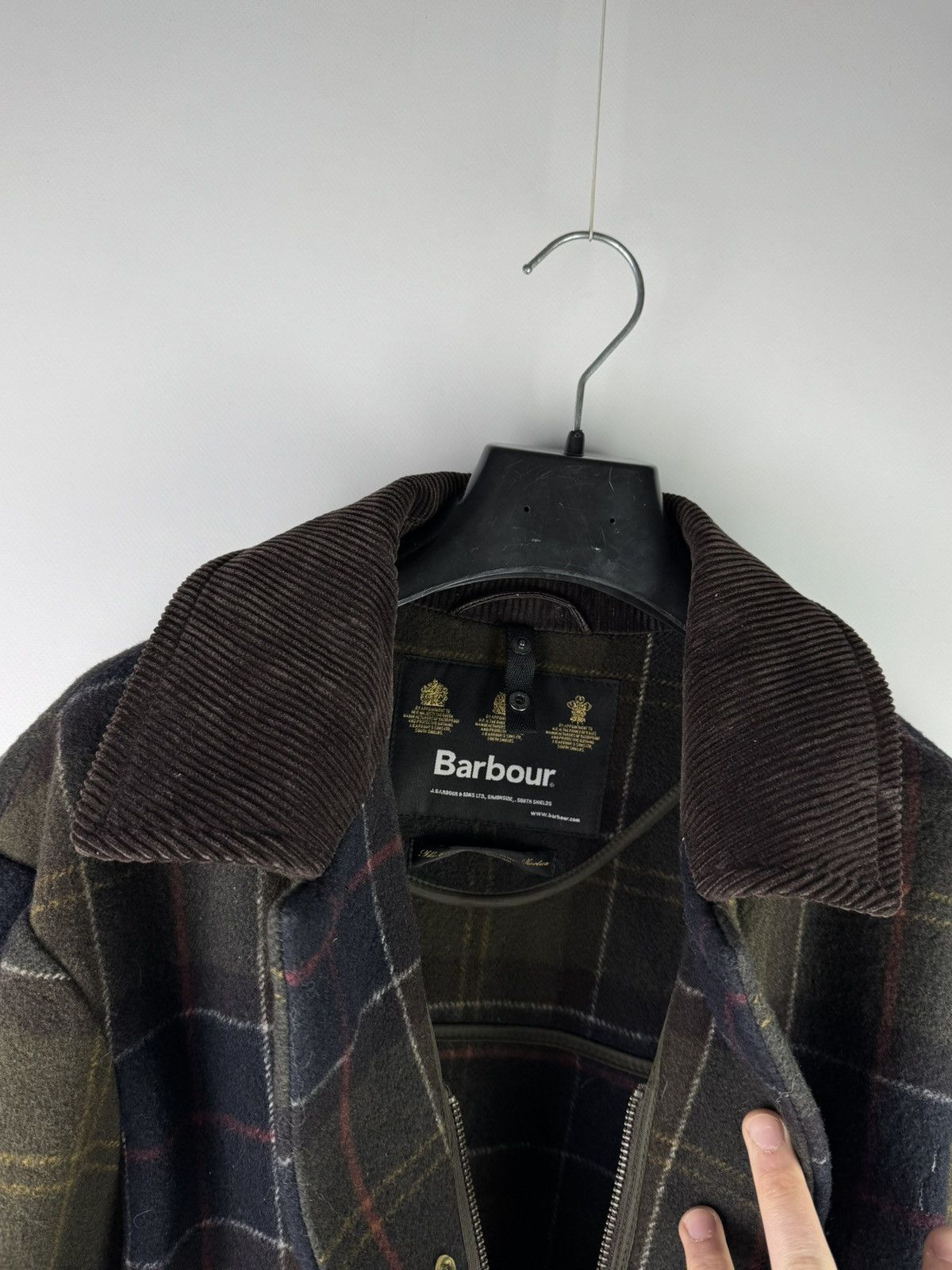 Barbour Barbour T78 The Gallaway Wool Coat Jacket Plaid Corduroy Size US S / EU 44-46 / 1 - 3 Thumbnail