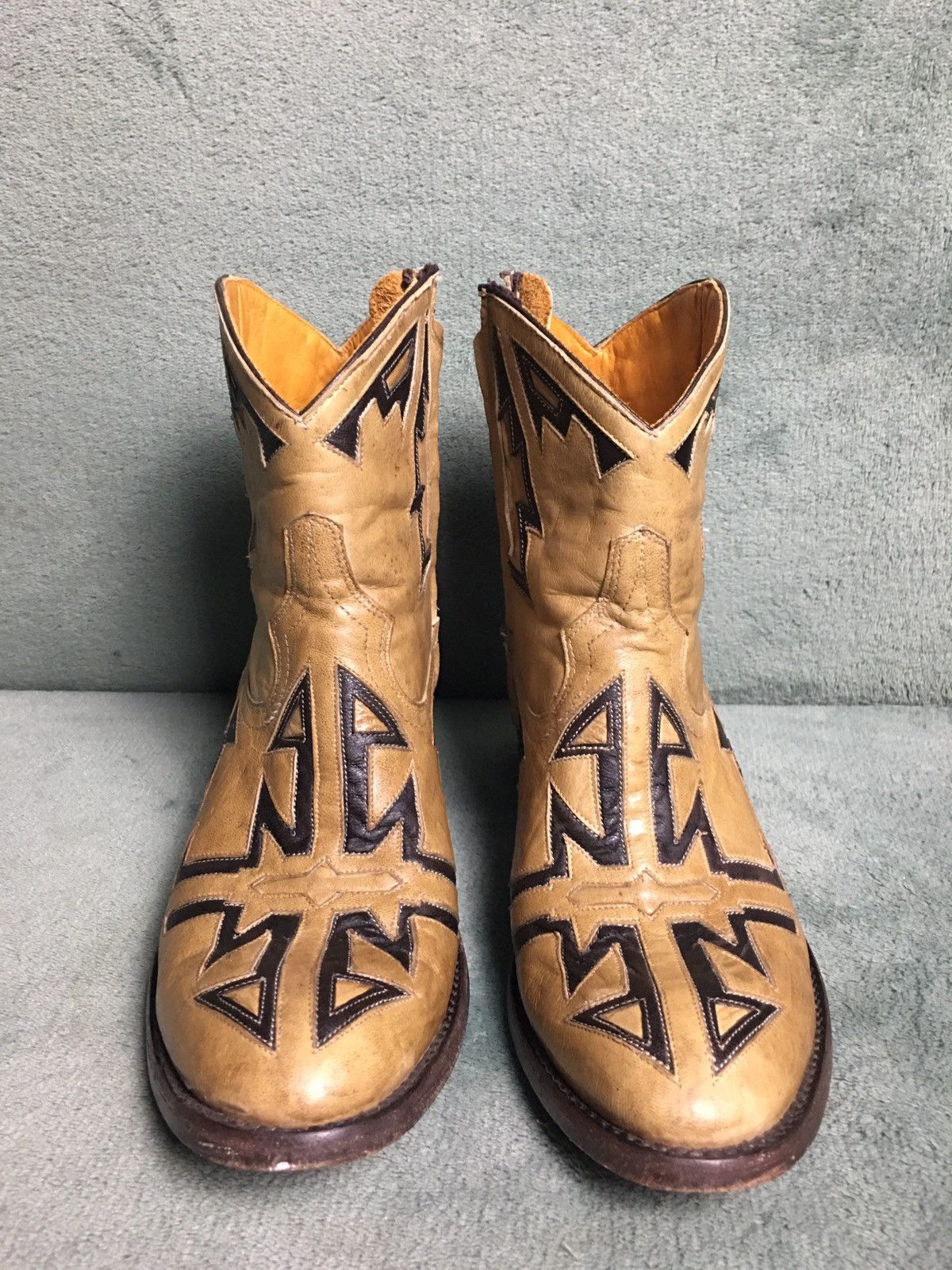 Handmade × Old Gringo Old Gringo Mexicana Brown Embroidered Ankle Boots EU38 US8 Size US 8 / IT 38 - 4 Thumbnail