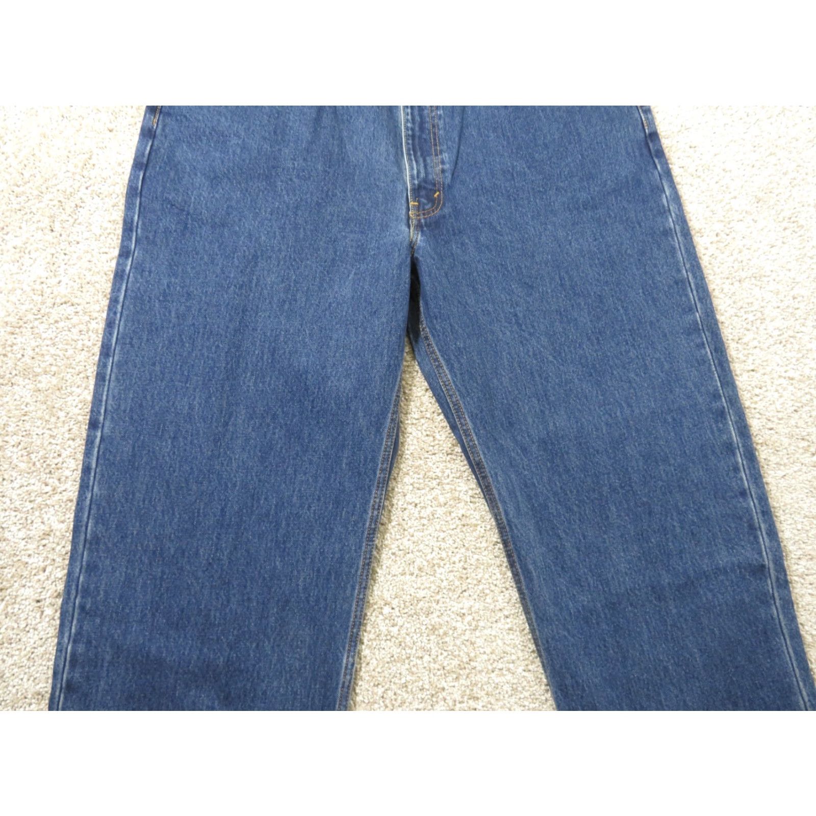 Levi's VINTAGE Levi's 550 Jeans Blue 42X32 Regular Mens Relaxed Straight 5-Pocket Denim Cotton Zip Tapper leg 42 in inseam 32 in 90s/Levi's 500 Series Size US 42 / EU 58 - 3 Thumbnail