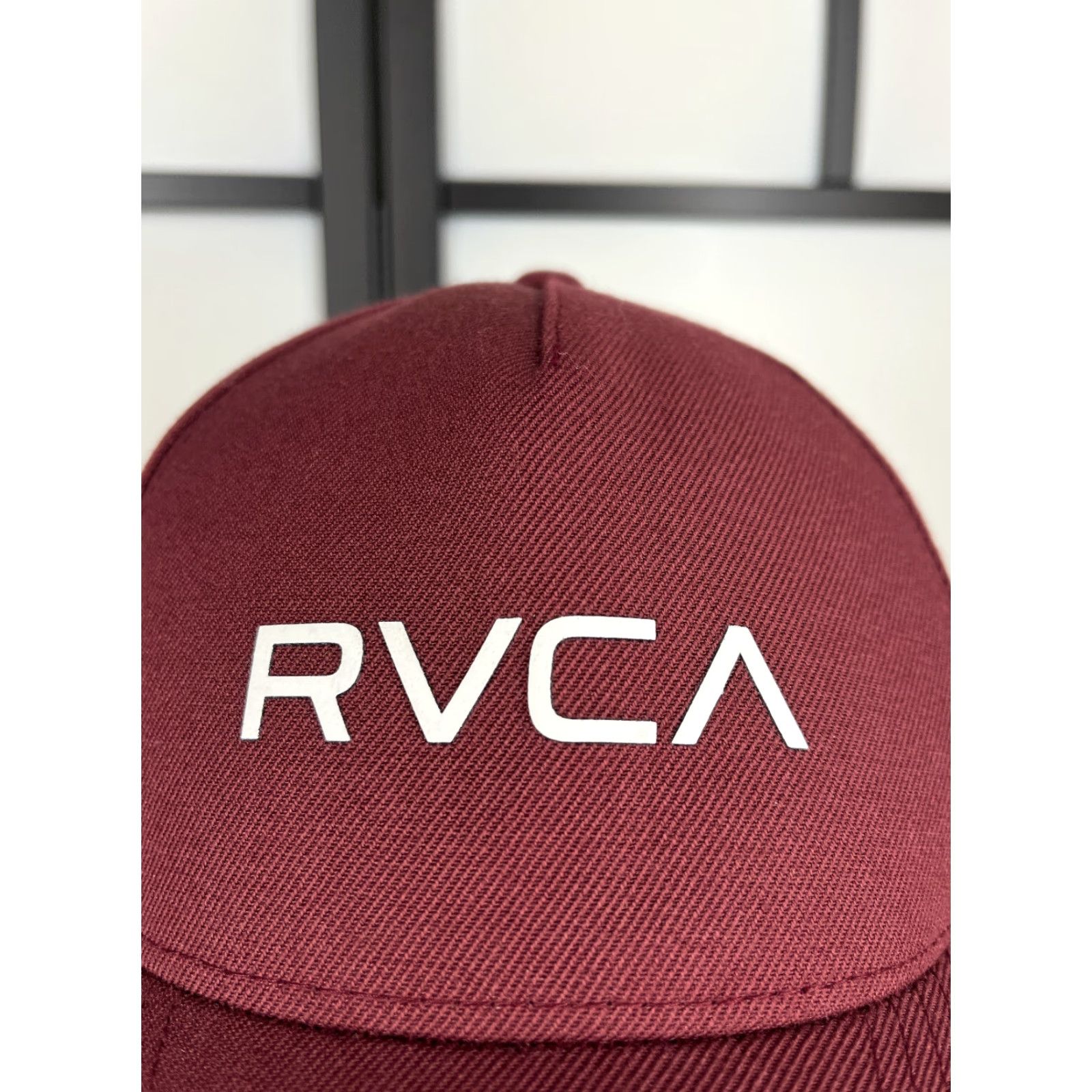 RVCA RVCA Hat Cap Snap Back Adult One Size Red Twill Baseball Adjustable 90s Beach Mens Size ONE SIZE - 2 Thumbnail