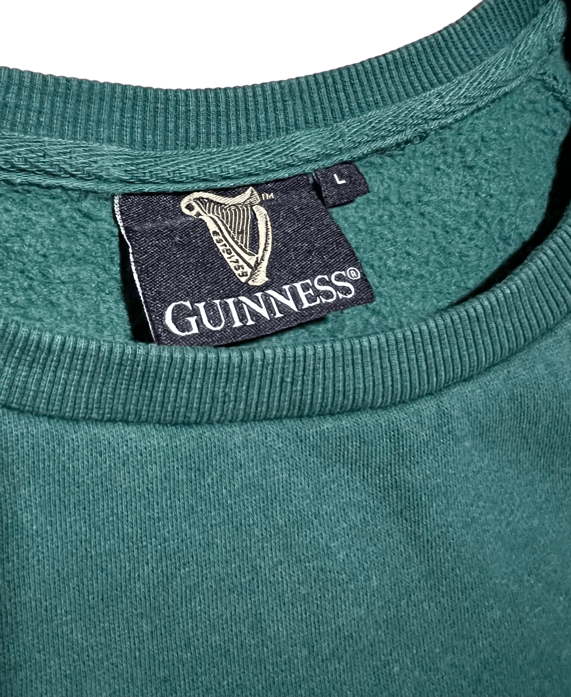 Other Guinness Irish Pub Y2K Vintage Green Crewneck Sweatshirt Size US L / EU 52-54 / 3 - 4 Thumbnail