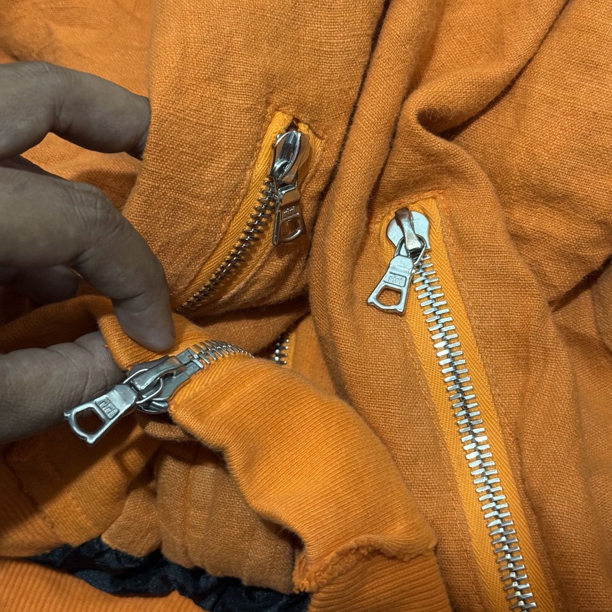 Nid De Guepes N.D.G Studio NID de GUDÊPES Orange Bomber Size US M / EU 48-50 / 2 - 5 Thumbnail