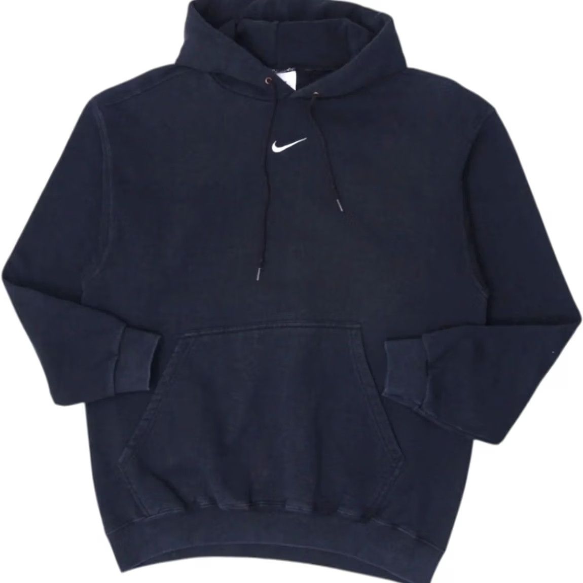Nike VINTAGE Nike Pullover Hoodie Men L Black Embroidered Center Swoosh Logo Made In USA Size US L / EU 52-54 / 3 - 2 Thumbnail