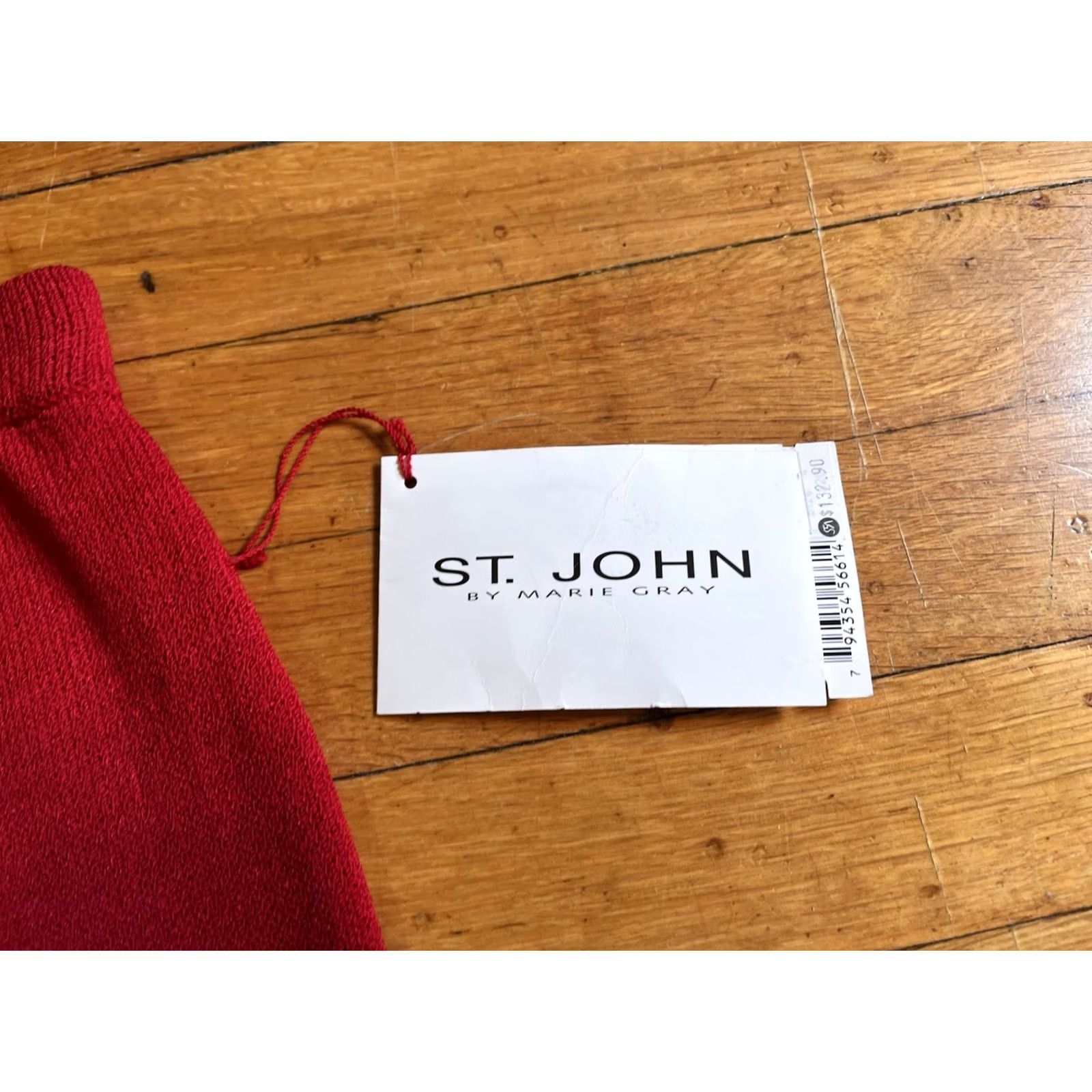 St. John St. John Santana Knit Pencil Skirt Women's 4 Red Knit Pencil Skirt, St. John, Red, 4, Keyboard-ready? Size 27" / US 4 / IT 40 - 4 Thumbnail