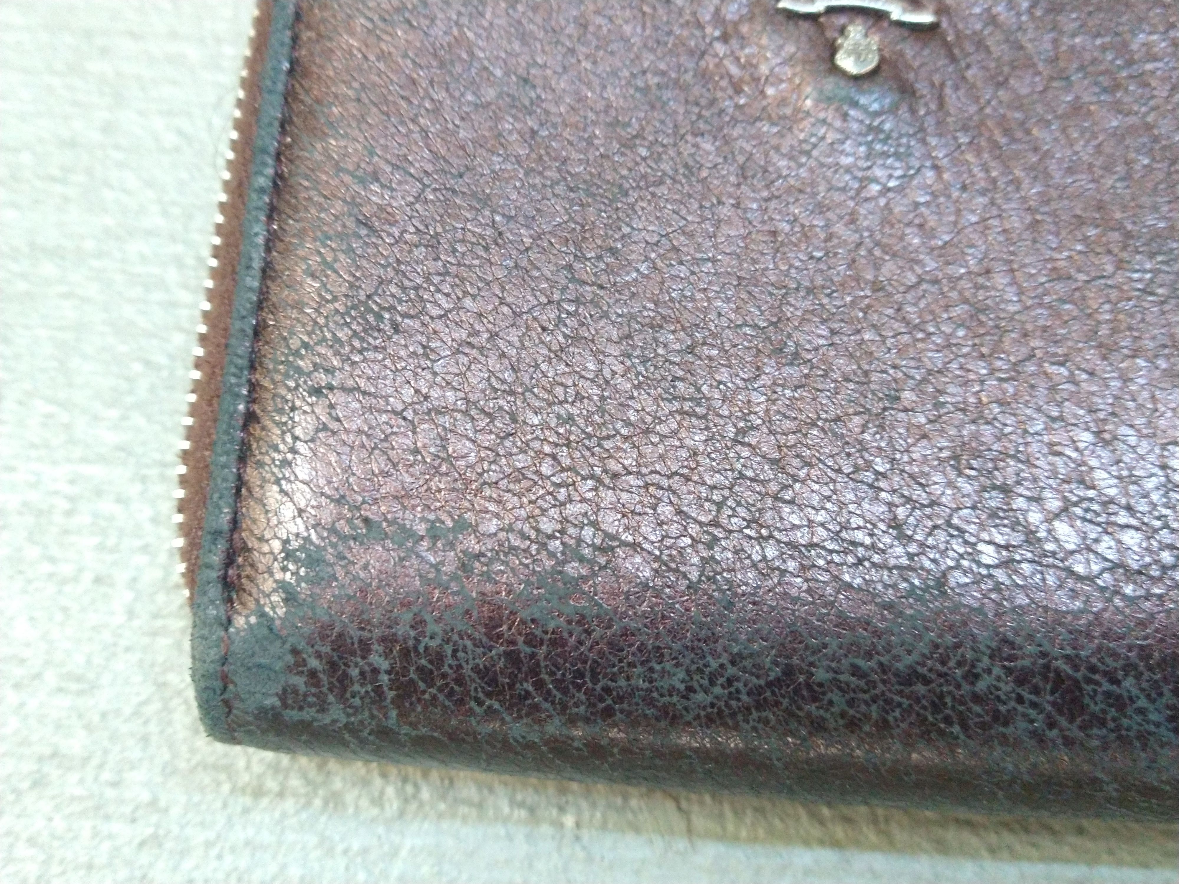 Prada × Vintage Prada Wallet Metallic Brown Leather Zip Bifold Y2K Size ONE SIZE - 6 Thumbnail