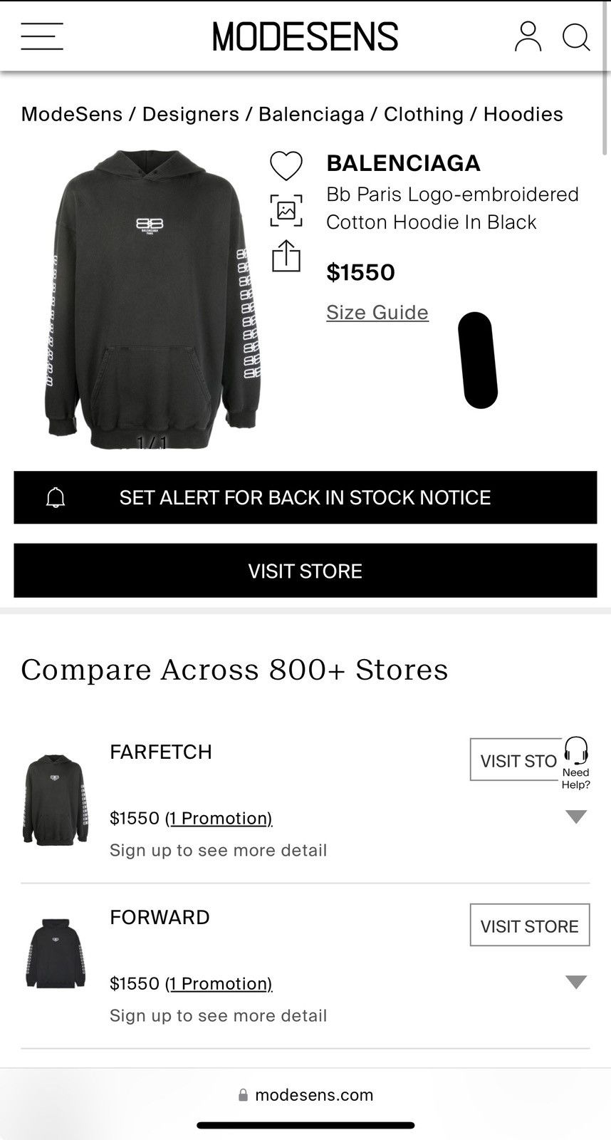 Balenciaga Balenciaga Paris Logo-embroidered Cotton Hoodie In Black Size US L / EU 52-54 / 3 - 3 Thumbnail
