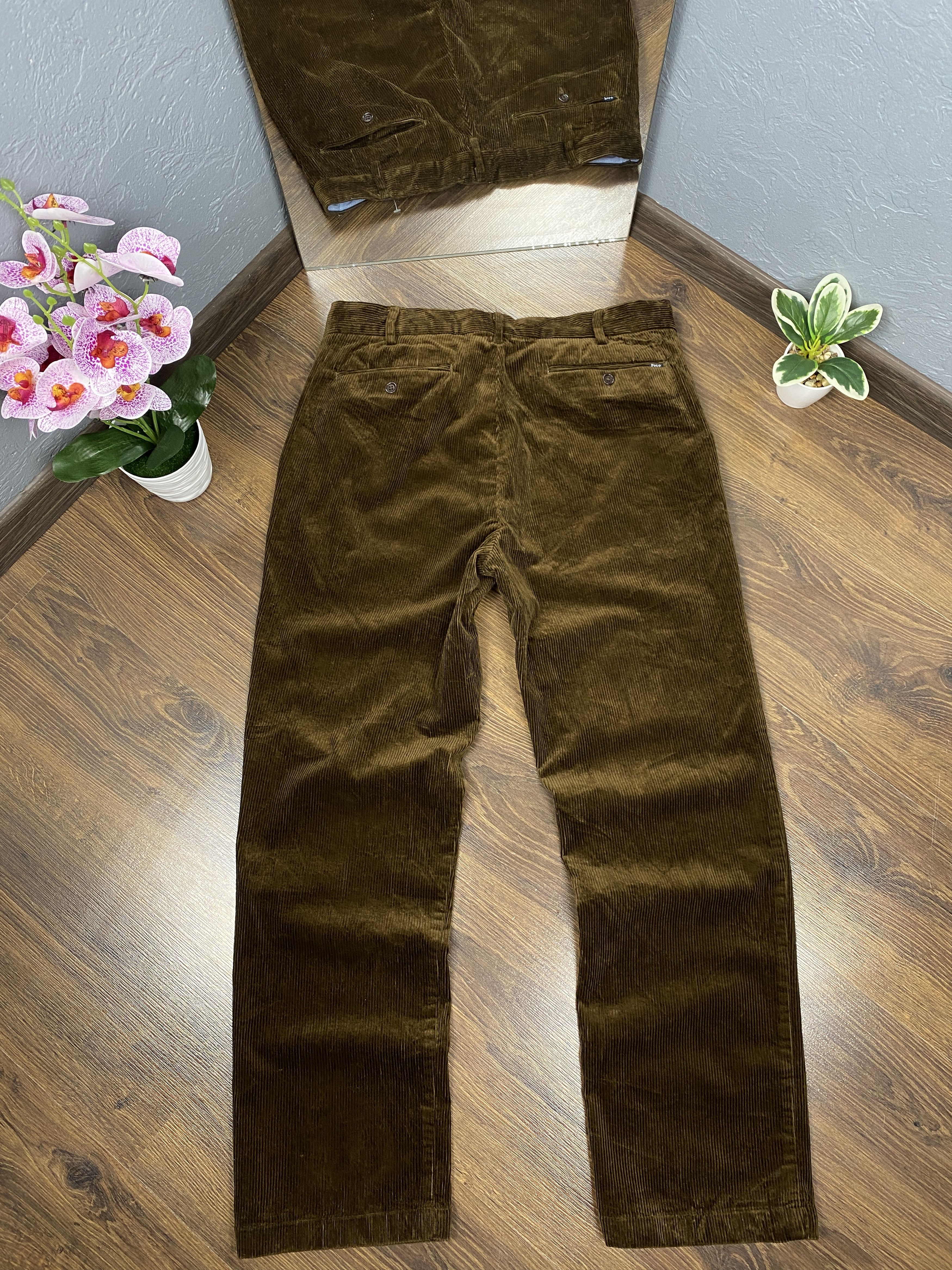Polo Ralph Lauren × Ralph Lauren × Vintage Polo Ralph Lauren vintage corduroy pants trousers Size US 34 / EU 50 - 4 Thumbnail