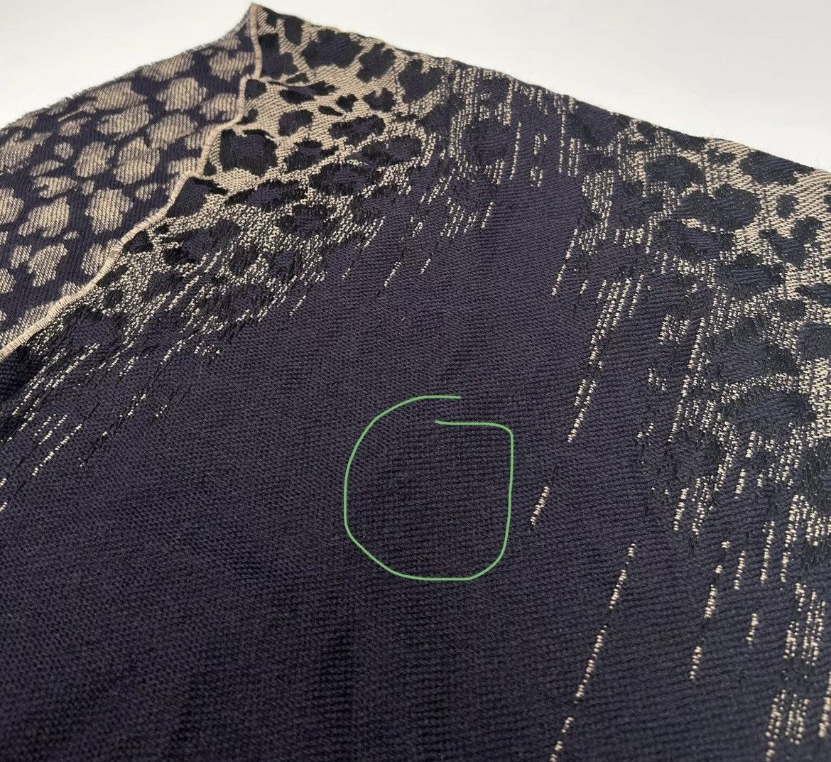 Cavalli Class × Roberto Cavalli × Vintage Class Roberto Cavalli Leopard Wool Scarf Made In Italy Size ONE SIZE - 7 Thumbnail