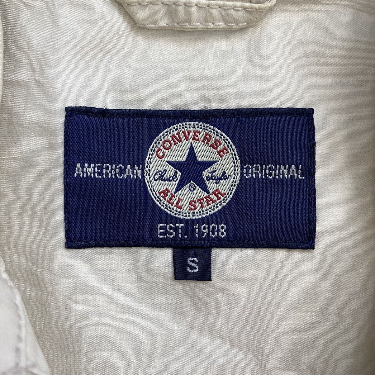 Converse CONVERSE ALL STAR Multi Pockets Cream Zipper Short Sleeve Size US S / EU 44-46 / 1 - 6 Thumbnail