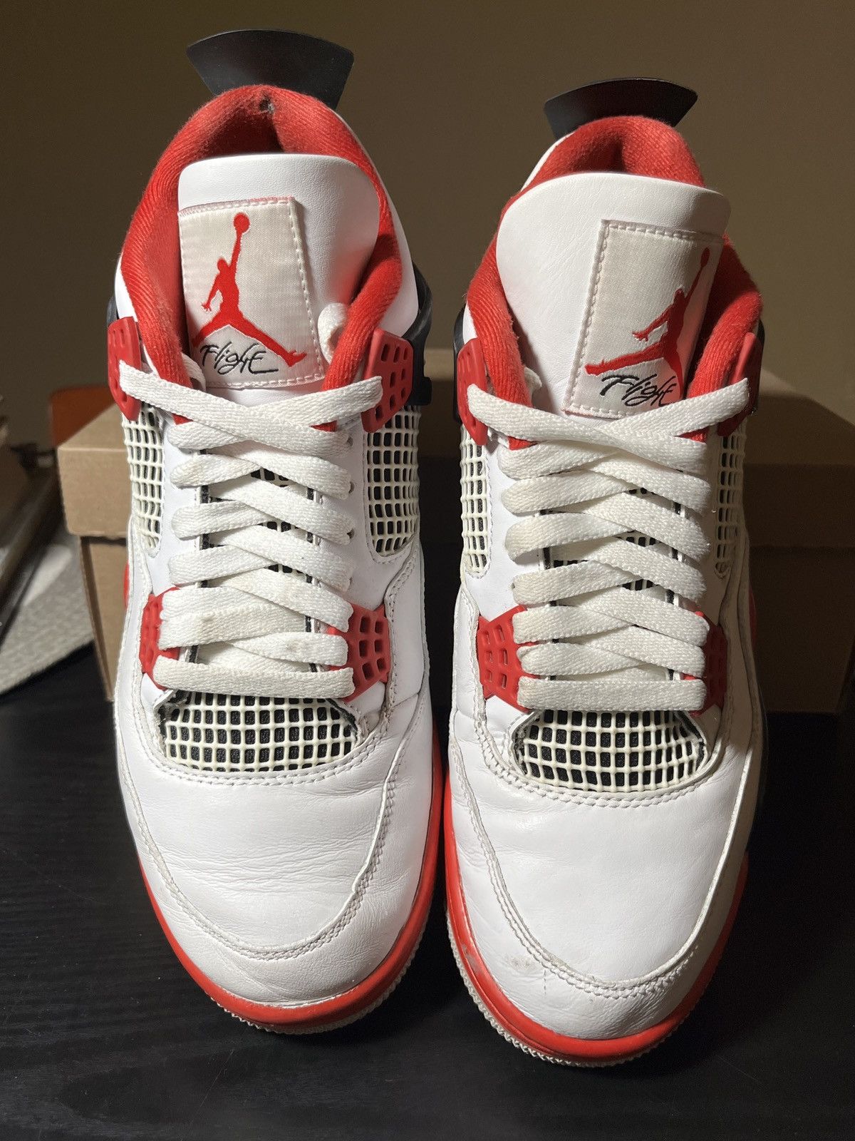 Jordan Brand Size 9.5 - Jordan 4 Retro OG Mid Fire Red 📦FAST SHIPPING📦 Size US 9.5 / EU 42-43 - 3 Thumbnail