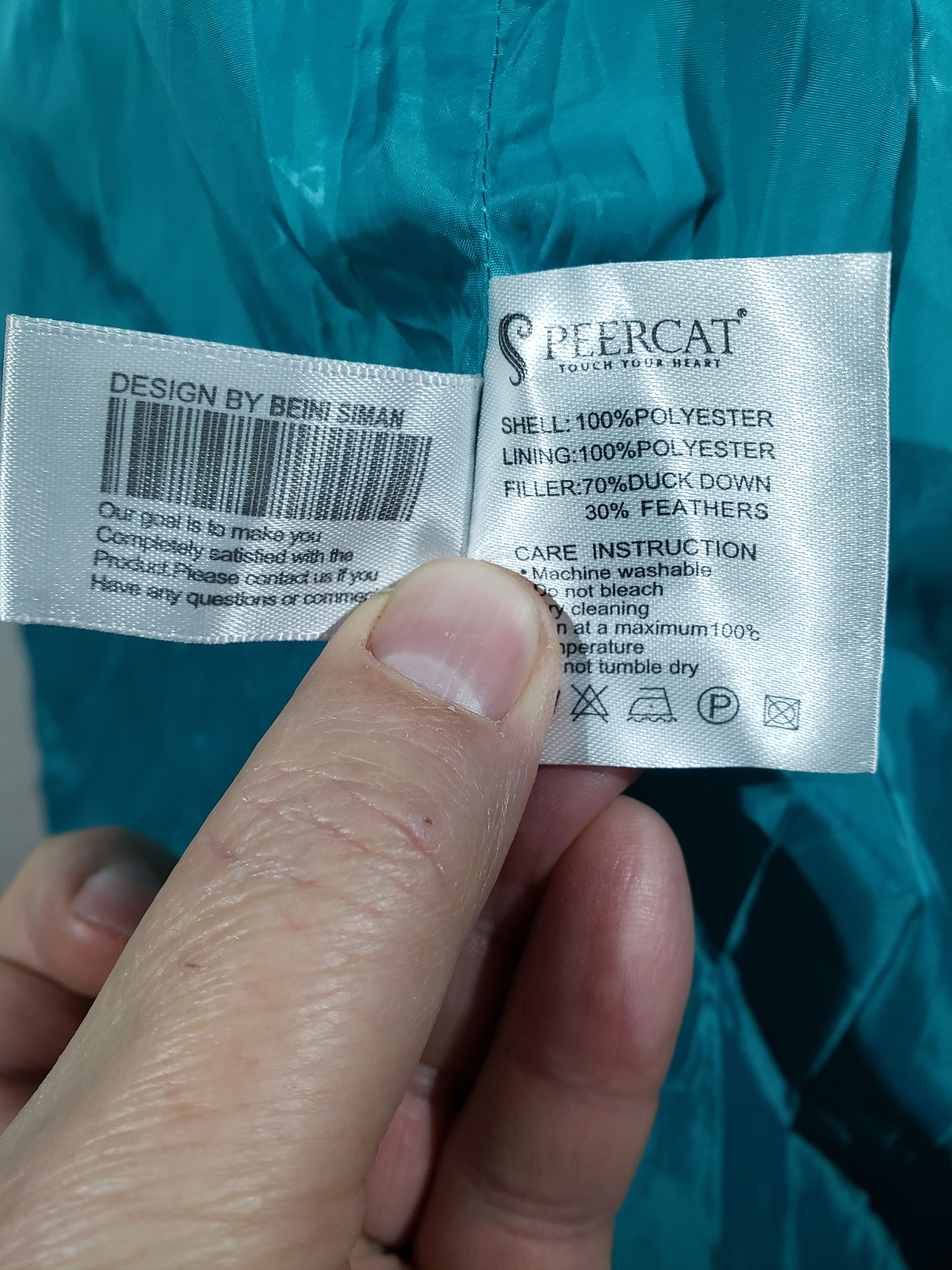 Other Stylish insulated down jacket with a plastic zipper. Size M / US 6-8 / IT 42-44 - 9 Thumbnail