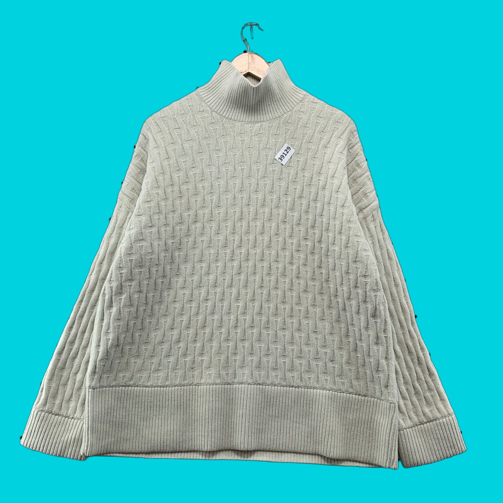 Lululemon VINTAGE Lululemon Knit Sweater Shirt Womens XS Relaxed Oversized Ivory Mockneck 25x28 90s Women’s Pullover Size XS / US 0-2 / IT 36-38 - 1 Thumbnail