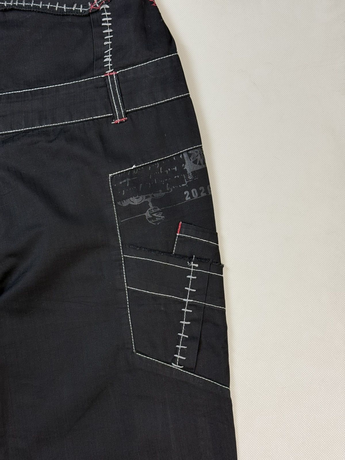 Cop Copine Cop Copine Avant-Garde Y2K High Rise Wide Leg Pants Trousers Size 30" / US 8 / IT 44 - 11 Thumbnail