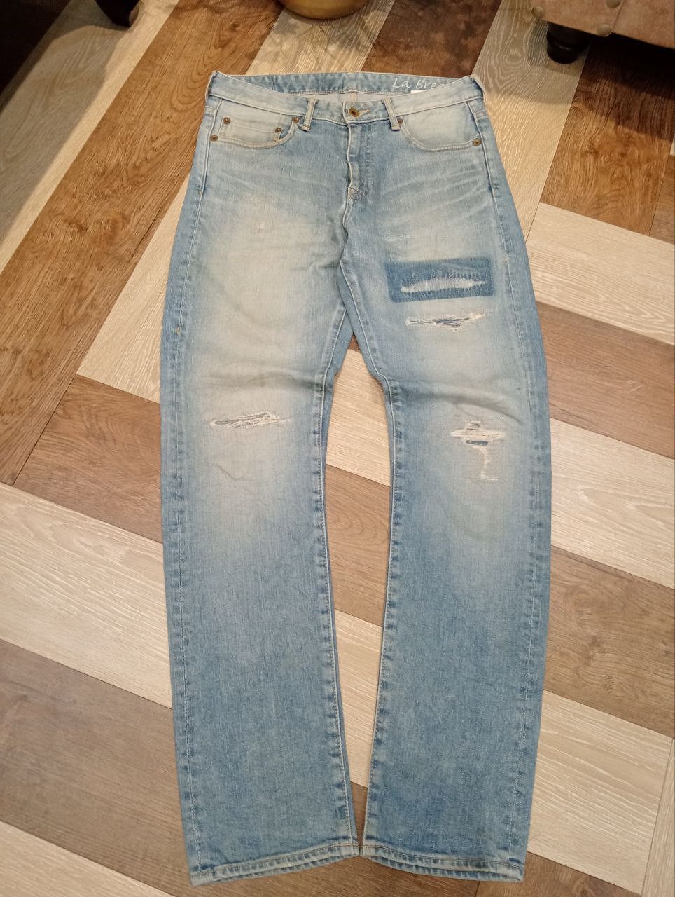 Japan Blue JAPAN BLUE LOT JB2301 LA BREA LIGHT BLUE DENIM JEANS Size US 29 - 2 Thumbnail