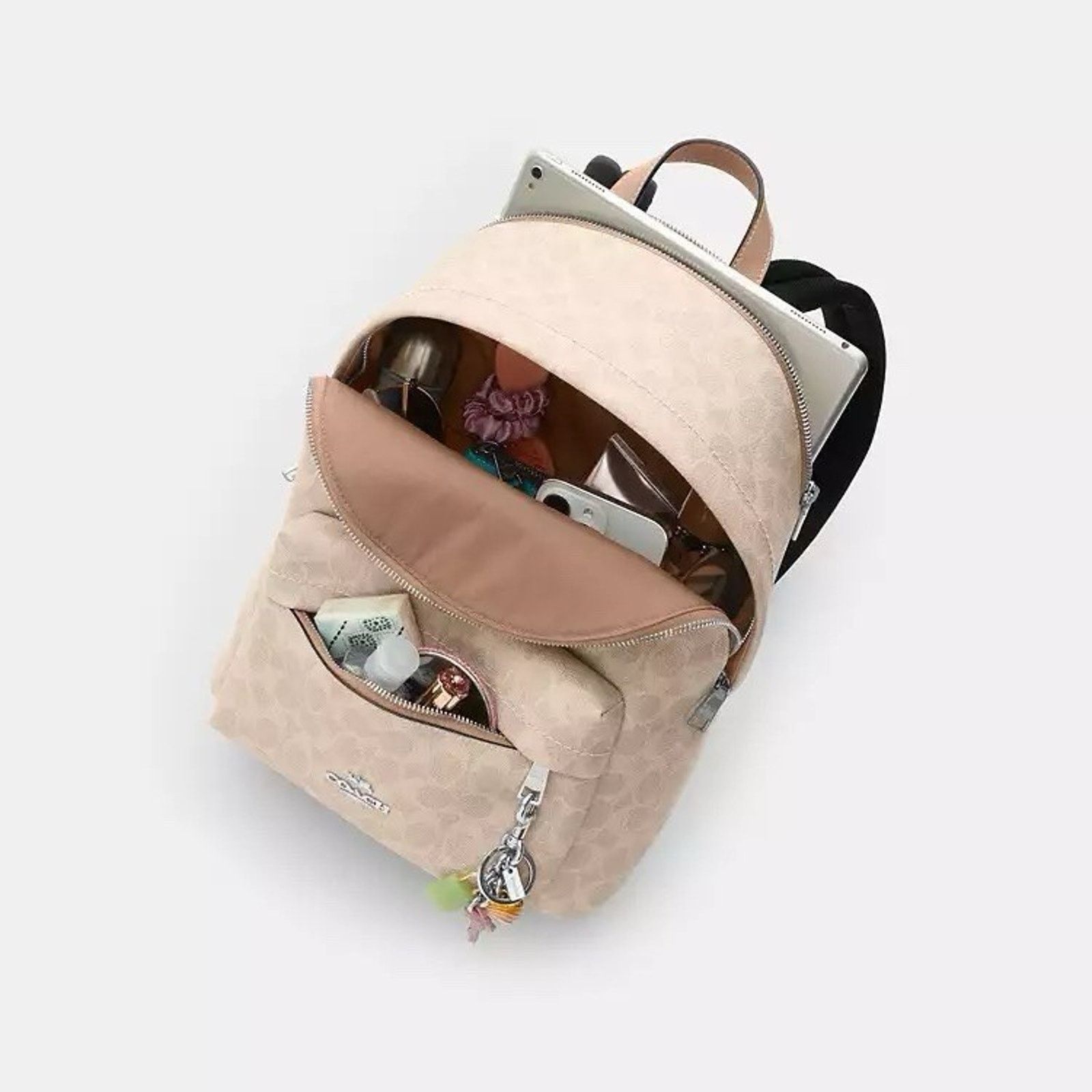 Coach NWT Coach Taylor Small Backpack CDW76 Silver/Sand/Taupe Size ONE SIZE - 11 Thumbnail