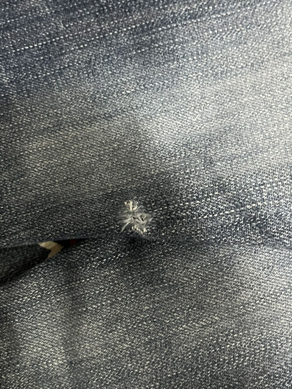 Edwin Edwin 503 Blue Trip Blue Washed Distressed Straight Jeans Size US 30 / EU 46 - 11 Thumbnail