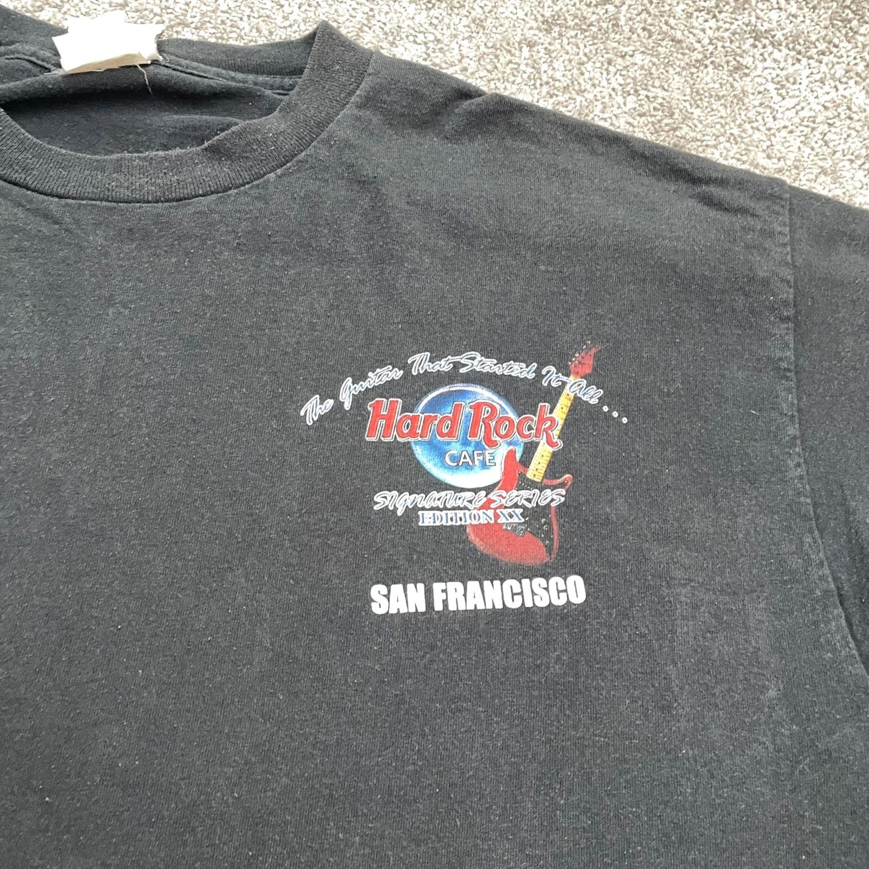 Hard Rock Cafe Hard Rock Cafe Vintage 90s Graphic T-Shirt Unisex XL Black Crew Neck Cotton Tee Size XL / US 12-14 / IT 48-50 - 4 Thumbnail