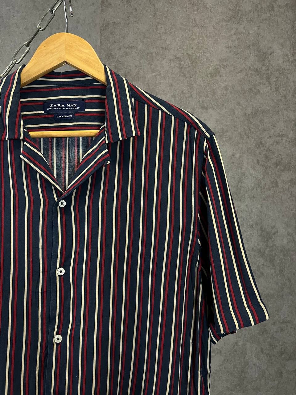 Zara Zara Man Hawaiian striped shirt Size US M / EU 48-50 / 2 - 2 Thumbnail