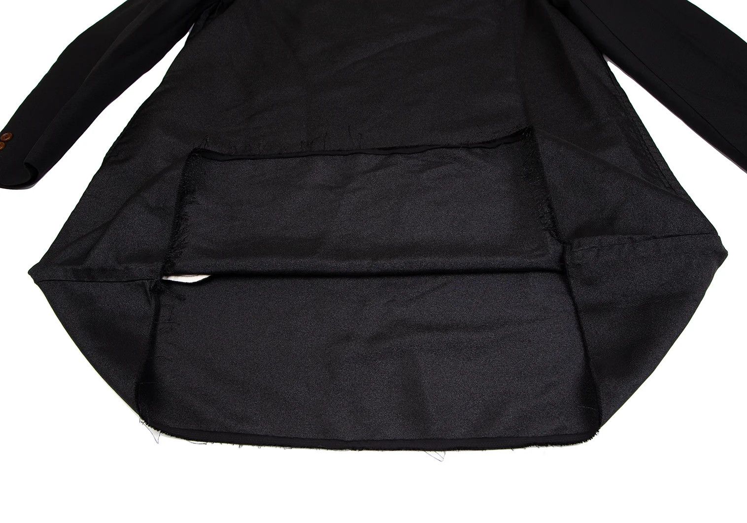 Comme des Garcons Homme Plus Shiny Cut-Off Pullover Jacket in Black, Size M Size US M / EU 48-50 / 2 - 8 Thumbnail