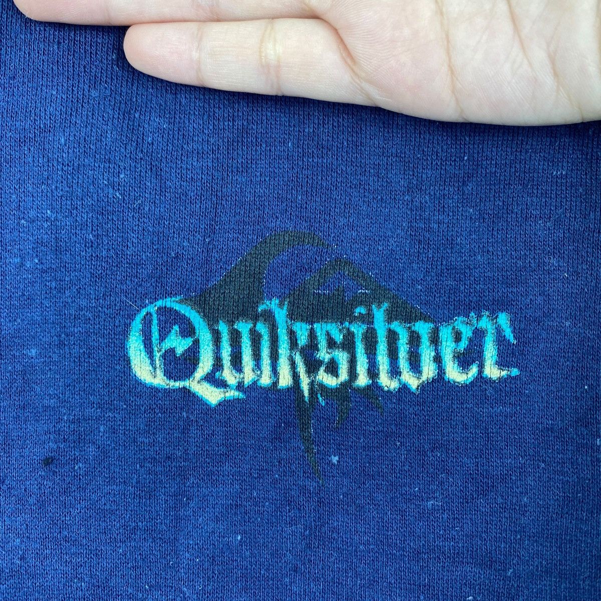 Quiksilver QUIKSILVER Surf Hawaii Beach Logo Print Blue Long Hooded Size US XL / EU 56 / 4 - 3 Thumbnail