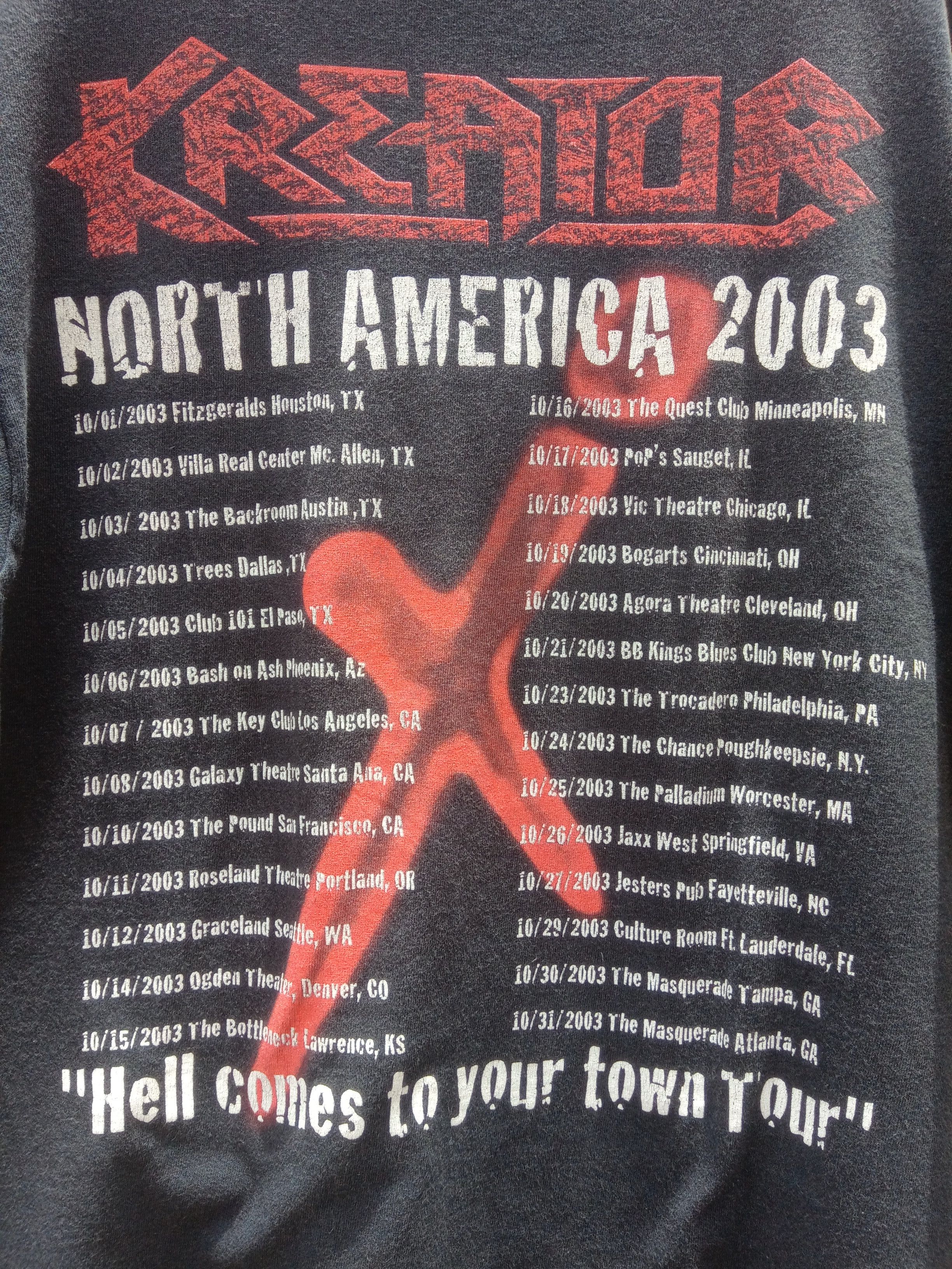 Band Tees × Vintage Vintage 2003 KREATOR violent revolution Size US L / EU 52-54 / 3 - 6 Thumbnail