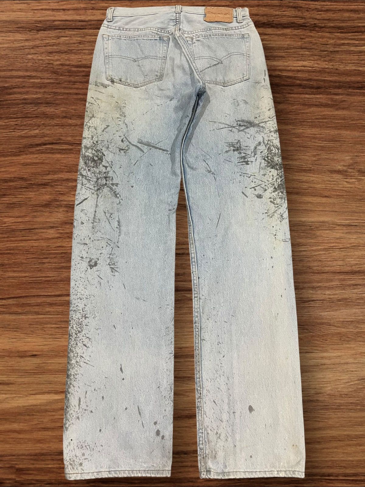 Levi's × Levi's Vintage Clothing Vintage 90s Levi’s 501 Paint Splat Washed Button Fly Jeans Size US 31 - 2 Thumbnail
