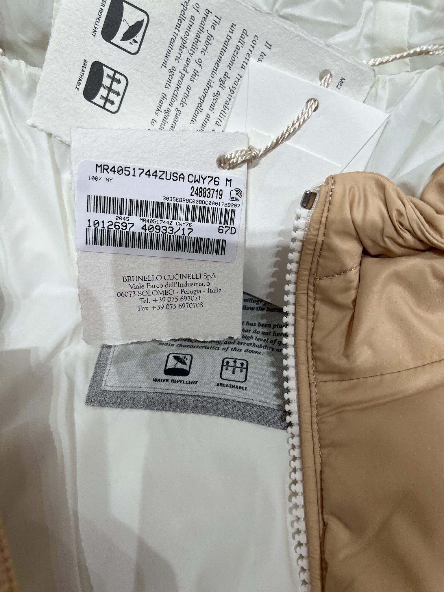 Brunello Cucinelli o1w1db10125 Jacket in Beige Size US M / EU 48-50 / 2 - 2 Thumbnail