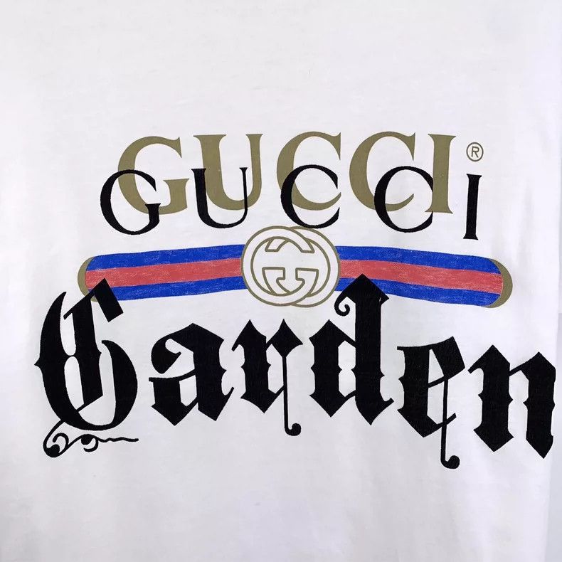 Gucci Gucci White Logo Print Cotton TShirt-2505 Size US S / EU 44-46 / 1 - 4 Thumbnail