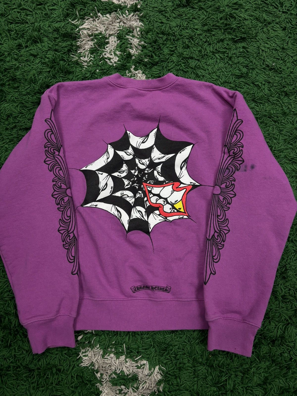 image of Chrome Hearts Pink Matty Boy Sweater Medium, Men's
