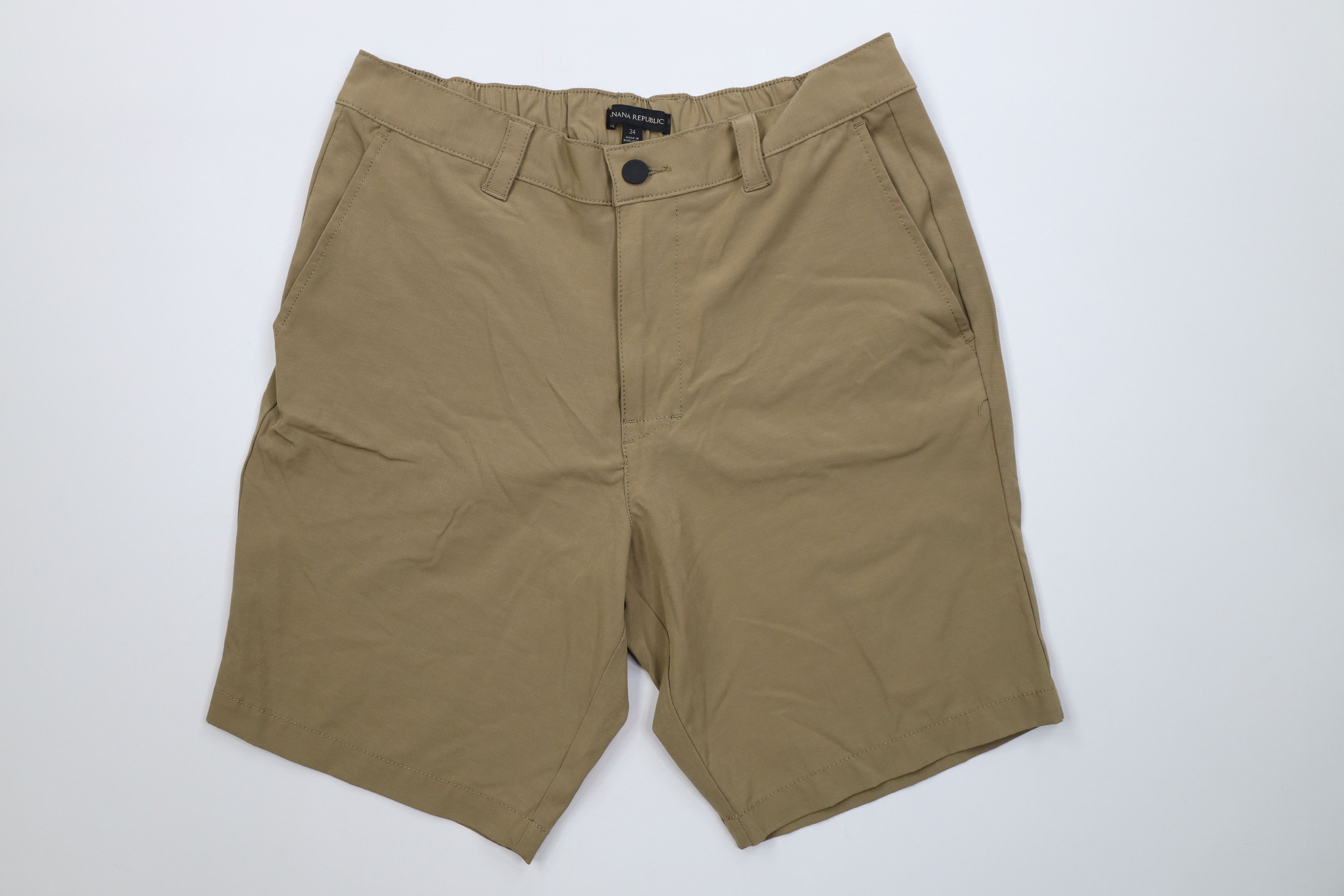 Banana Republic Banana Republic Knit Above Knee Chino Shorts Beige Khaki Size US 34 / EU 50 - 1 Thumbnail