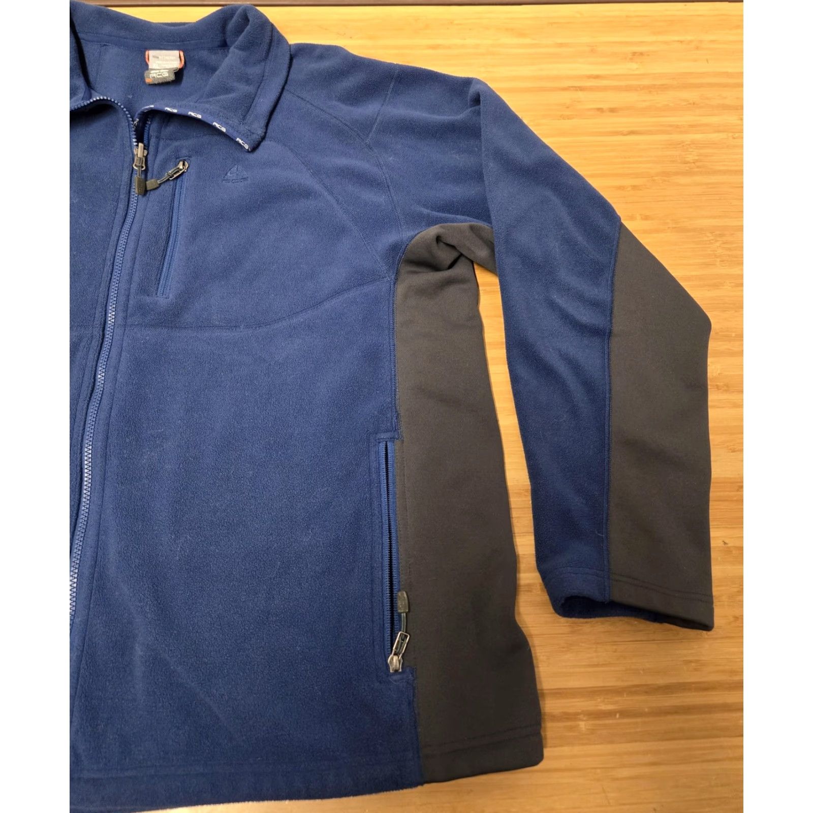 Nike Nike ACG Jacket Mens XL Blue Gray Fit Therma Full Zip Fleece Outdoor Hiking Size US XL / EU 56 / 4 - 2 Thumbnail