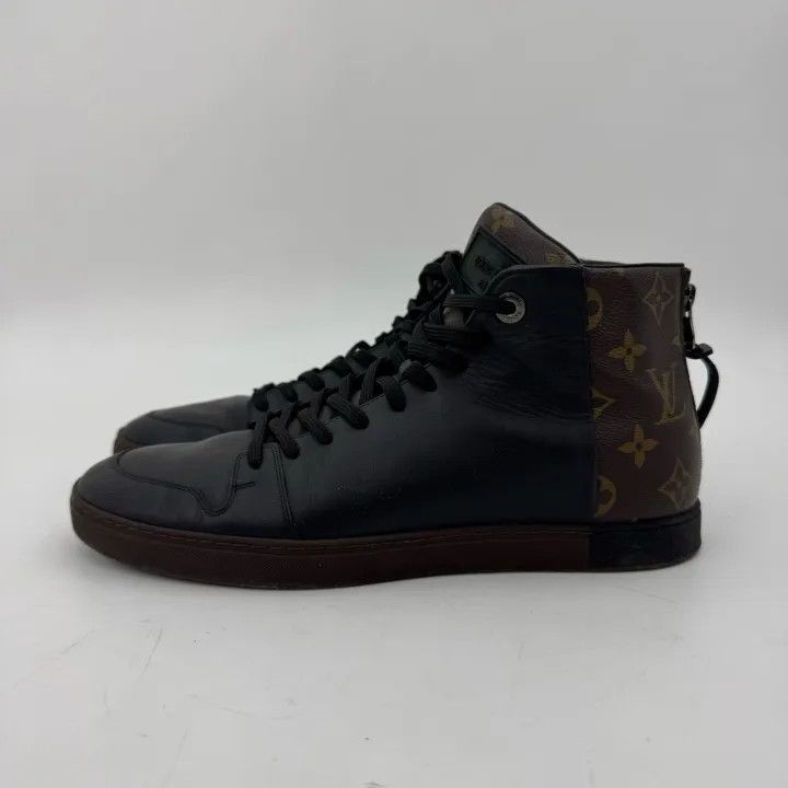 Louis Vuitton Louis Vuitton Black High-Top Lace-Up Sneakers -2508 Size US 8.5 / EU 41-42 - 6 Thumbnail
