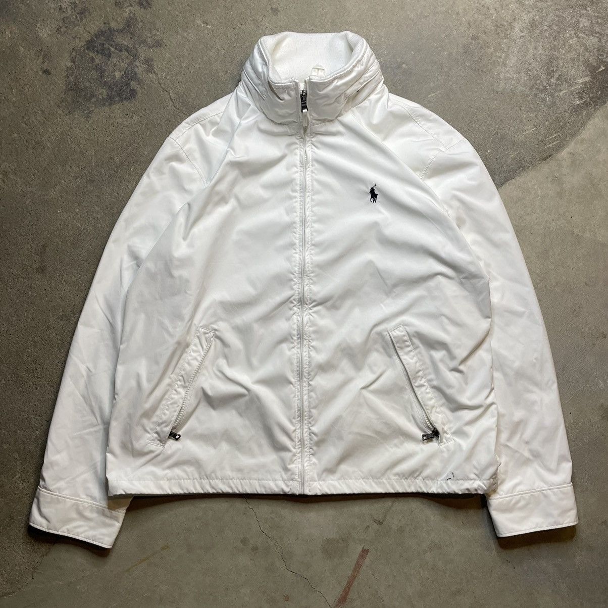 Polo Ralph Lauren VTG Polo Ralph Lauren Full Zip Windbreaker Nylon Hooded Size US L / EU 52-54 / 3 - 1 Thumbnail