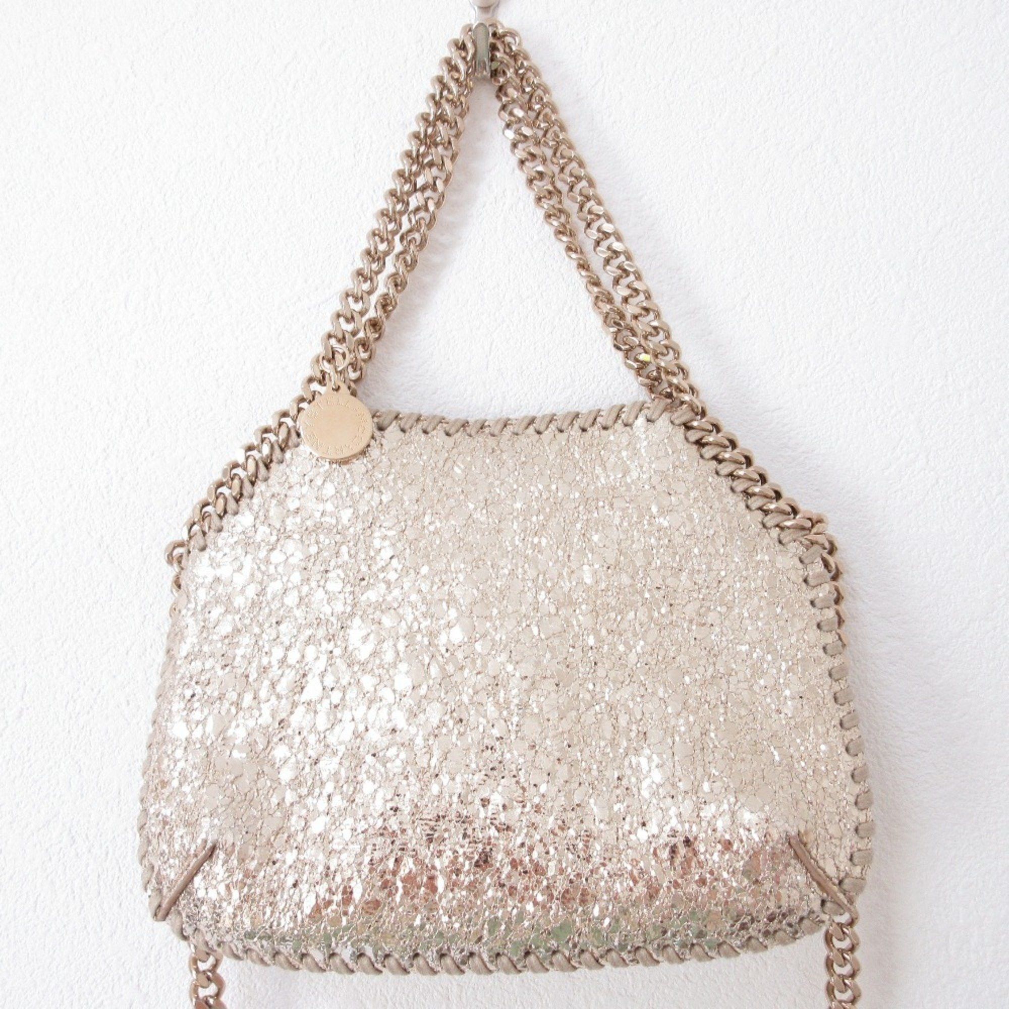 Stella Mccartney Stella Mccartney Mini Falabella 2Way Chain Bag Shoulder 700109 Champagne Gold Women's