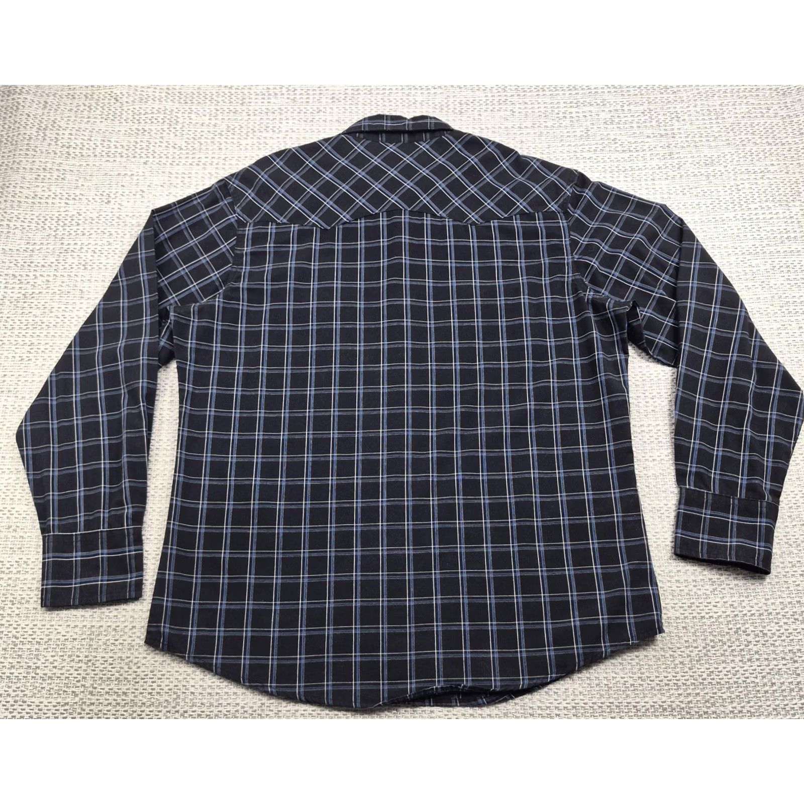 Wrangler Wrangler Wrancher Snap Shirt Mens Large Plaid Long Sleeve Western Cowboy Rodeo Shirt Size US L / EU 52-54 / 3 - 6 Thumbnail