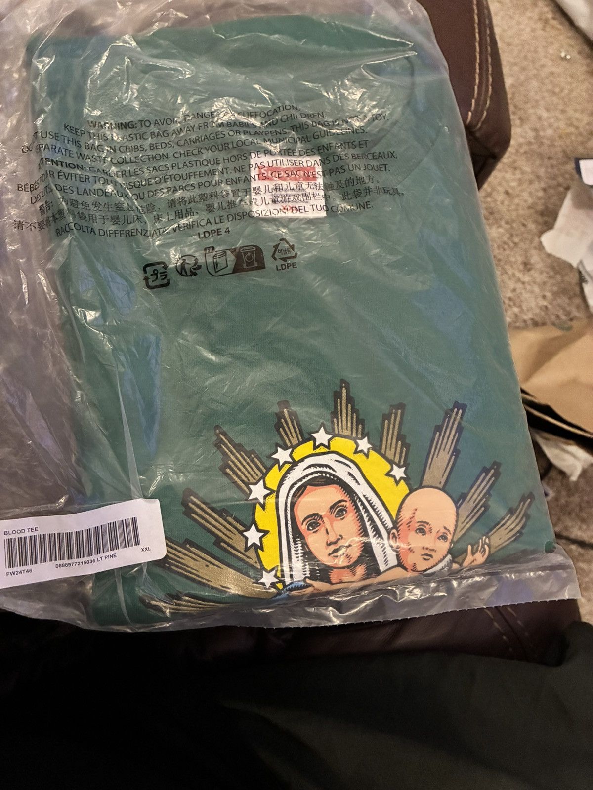 Supreme NIB Supreme Blood Tee - LT PINE 2XL Size US XXL / EU 58 / 5 - 2 Thumbnail