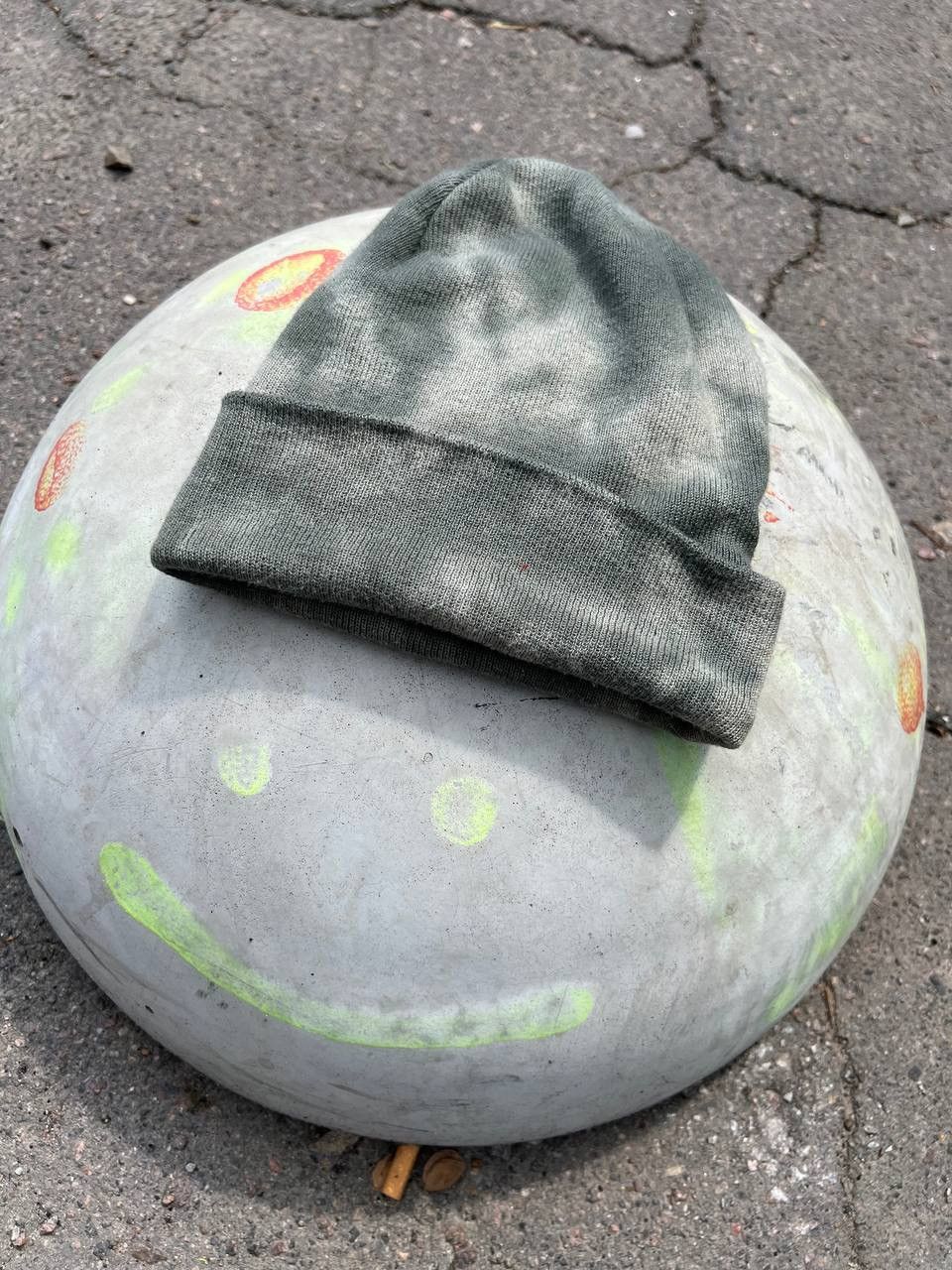 Japanese Brand × Zara Avantgarde Y2K Tie Die Zara Fuzzy Faded Opium Hat Size ONE SIZE - 2 Thumbnail